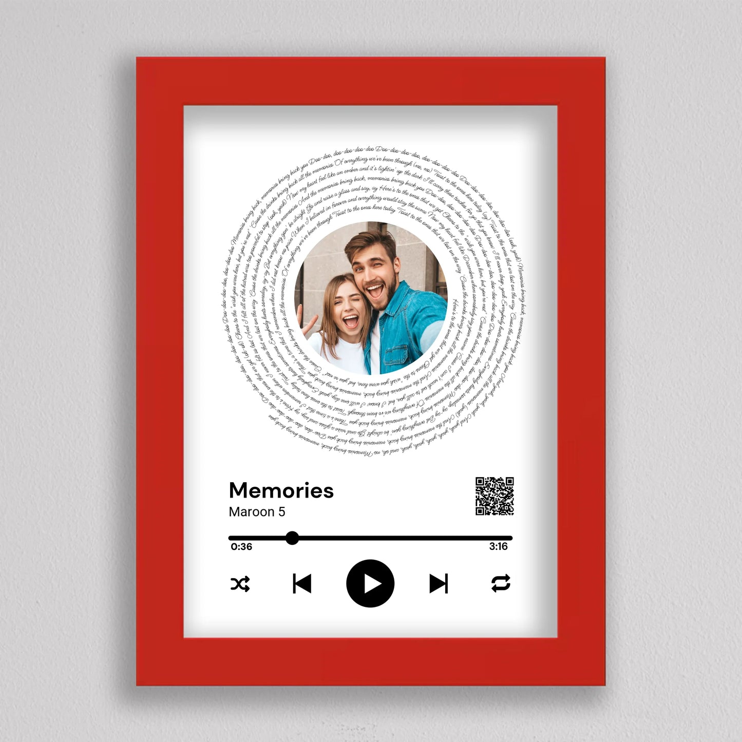 Spotify stílusú bakelit fotó kollázs