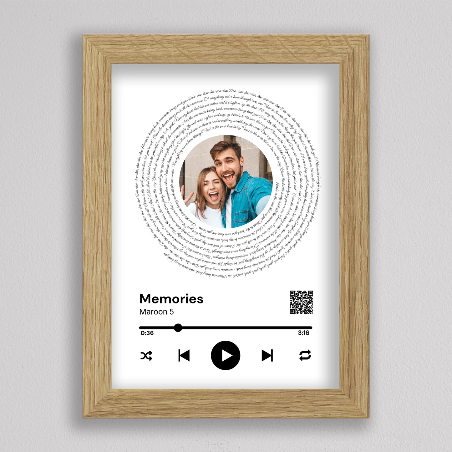 Spotify stílusú bakelit fotó kollázs