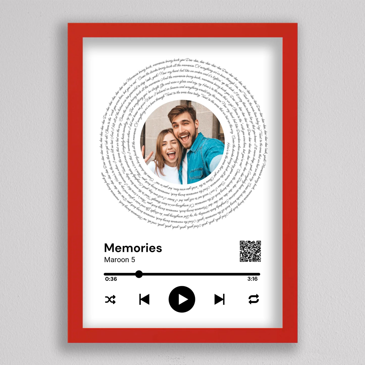 Spotify stílusú bakelit fotó kollázs