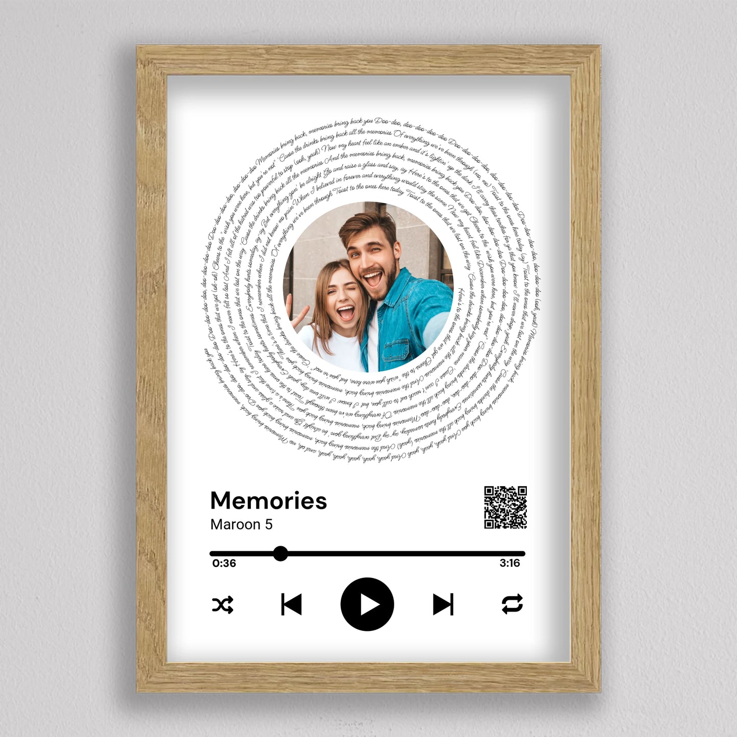 Spotify stílusú bakelit fotó kollázs