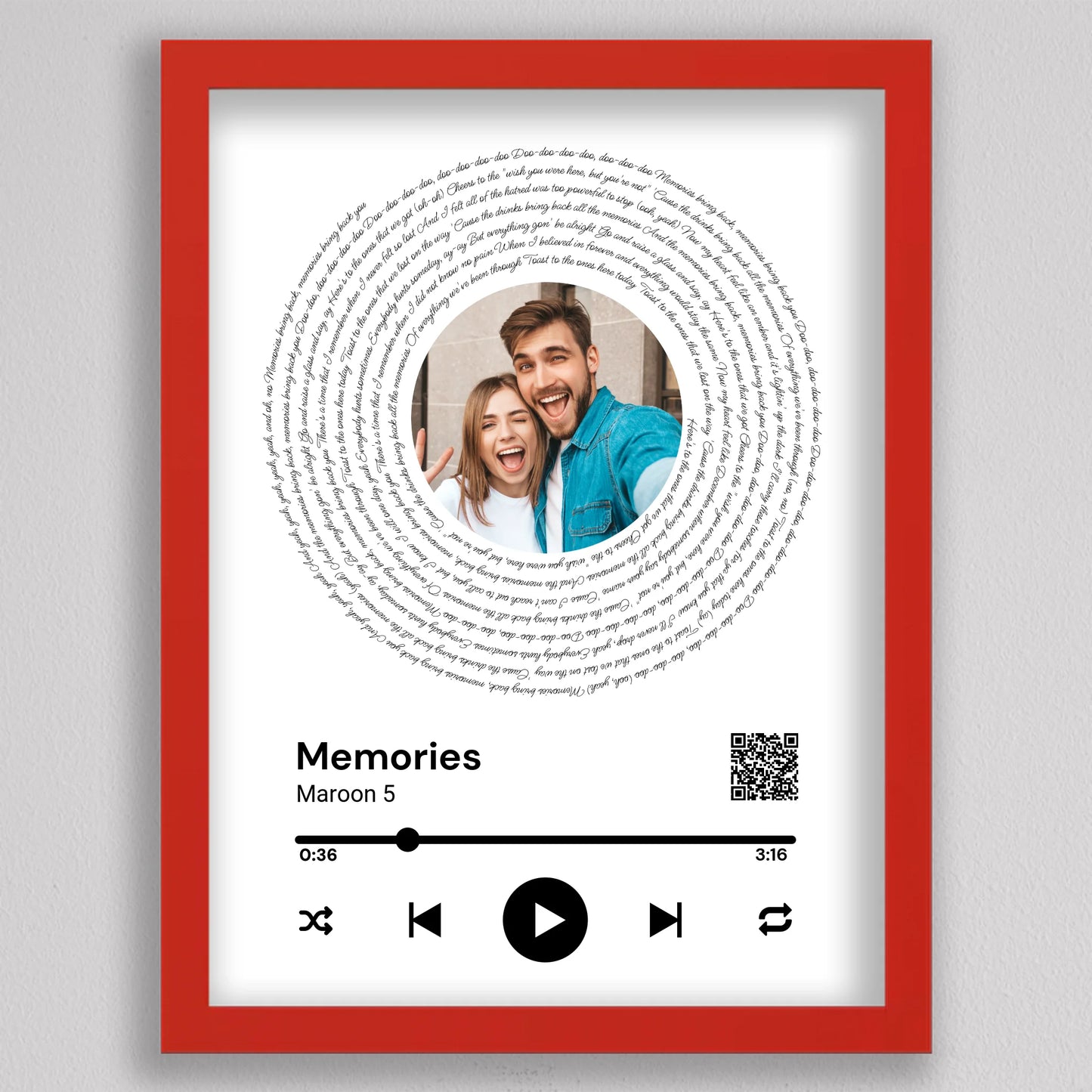 Spotify stílusú bakelit fotó kollázs