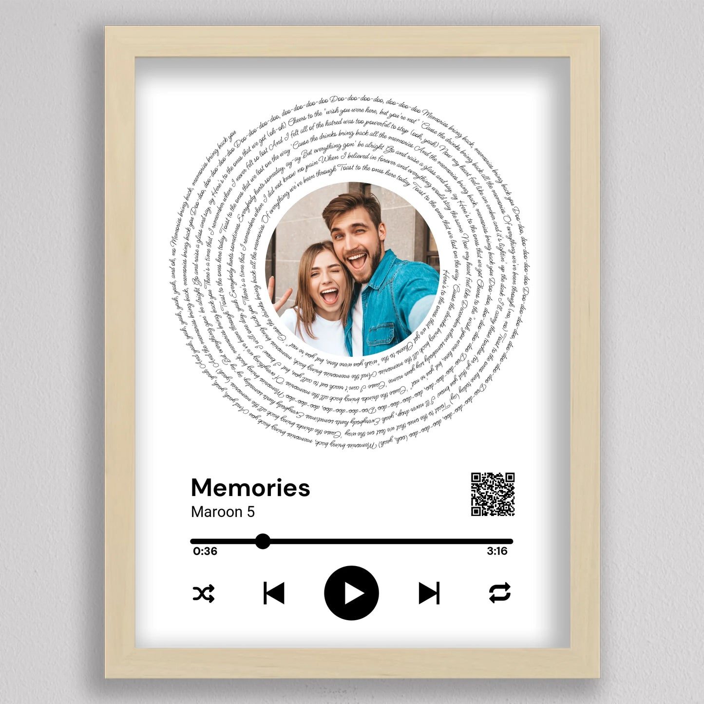 Spotify stílusú bakelit fotó kollázs