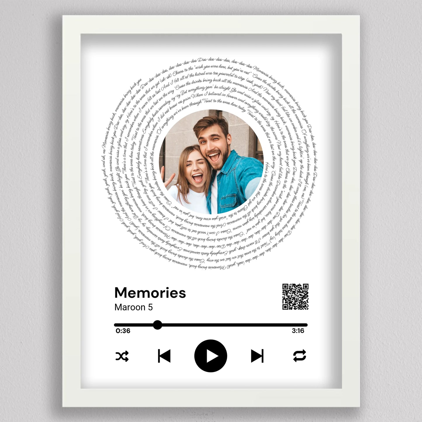 Spotify stílusú bakelit fotó kollázs