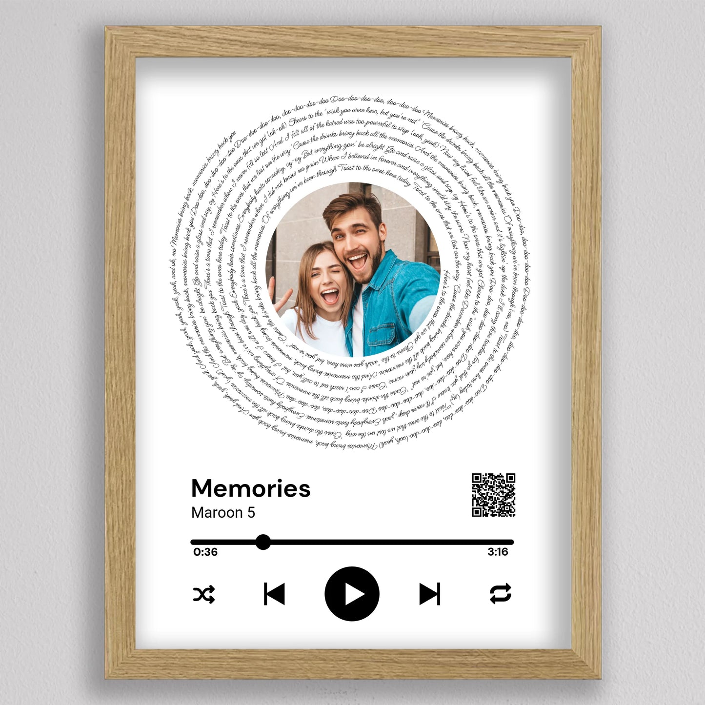 Spotify stílusú bakelit fotó kollázs