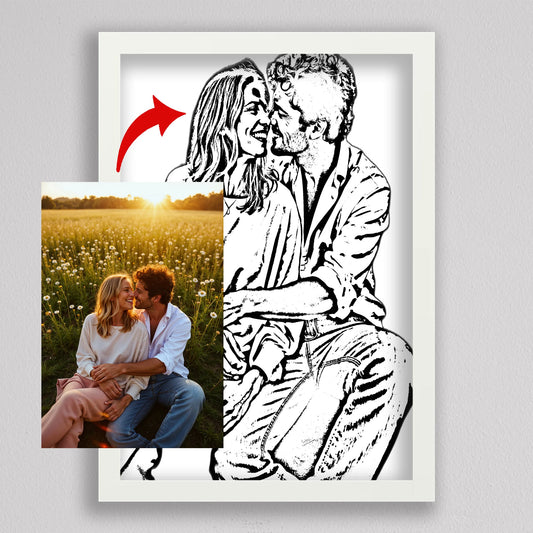 Saját Képes Egyedi Rajz portré - álló