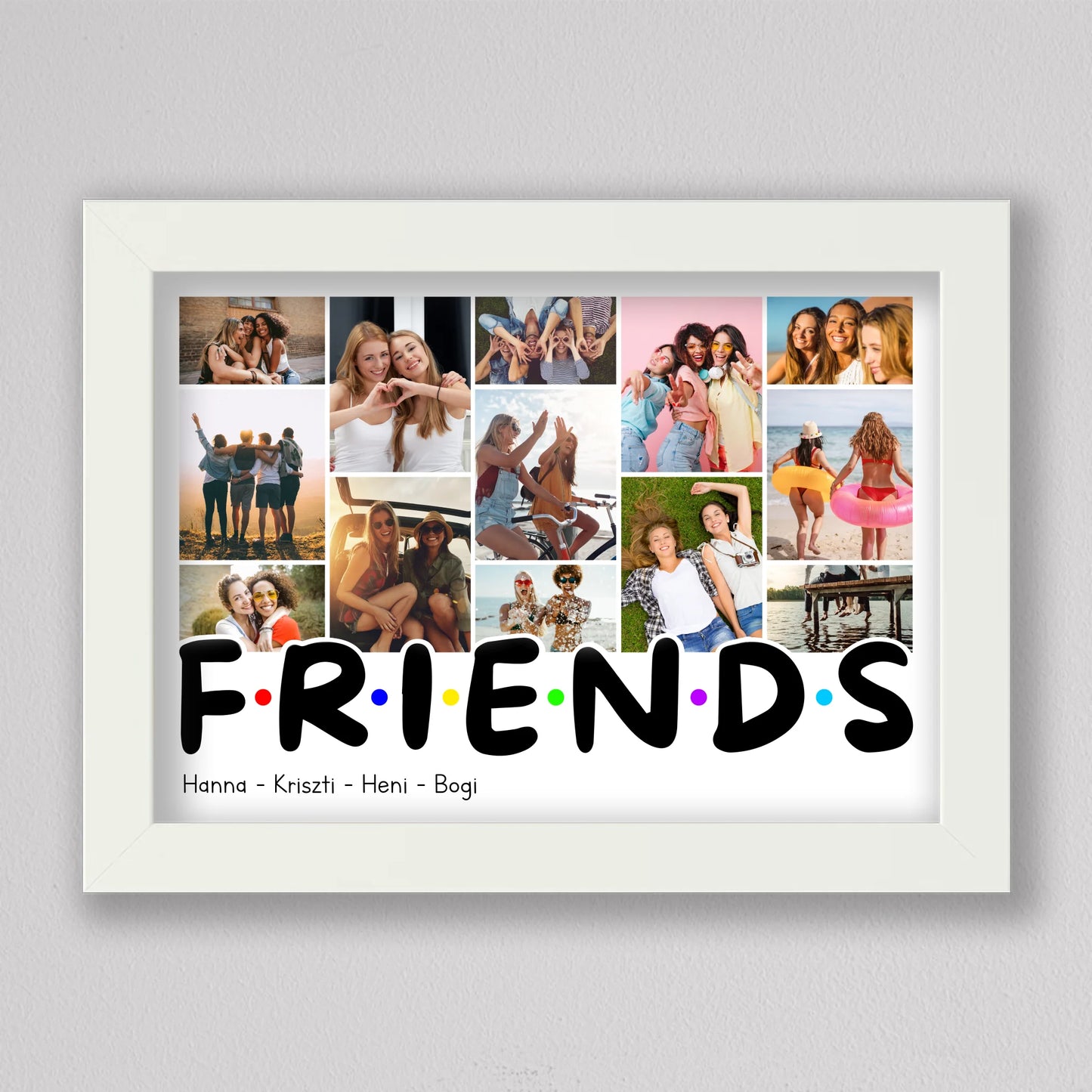 FRIENDS stílusú fotókollázs