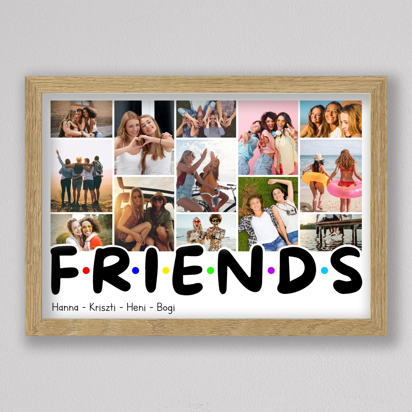FRIENDS stílusú fotókollázs