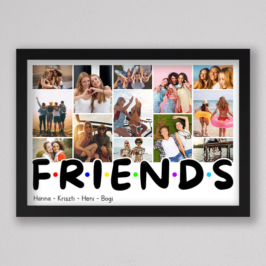 FRIENDS stílusú fotókollázs