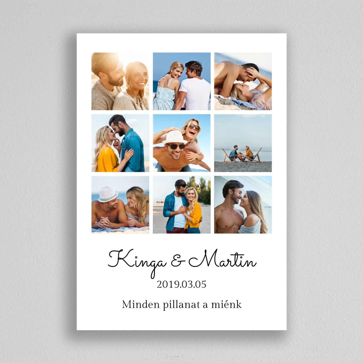 Évfordulós és szerelmes fotó kollázs #1