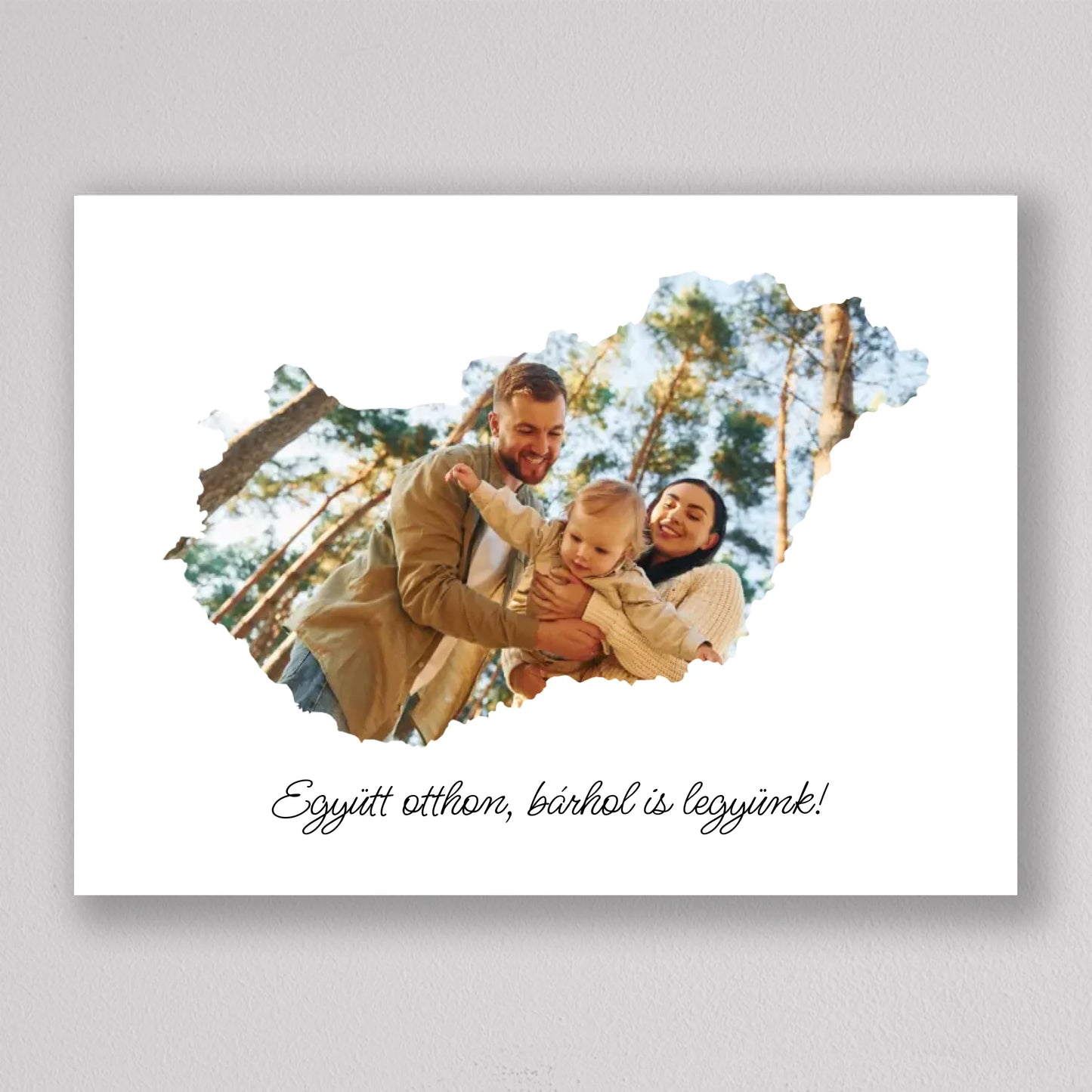 Magyarország alakú fotó kollázs