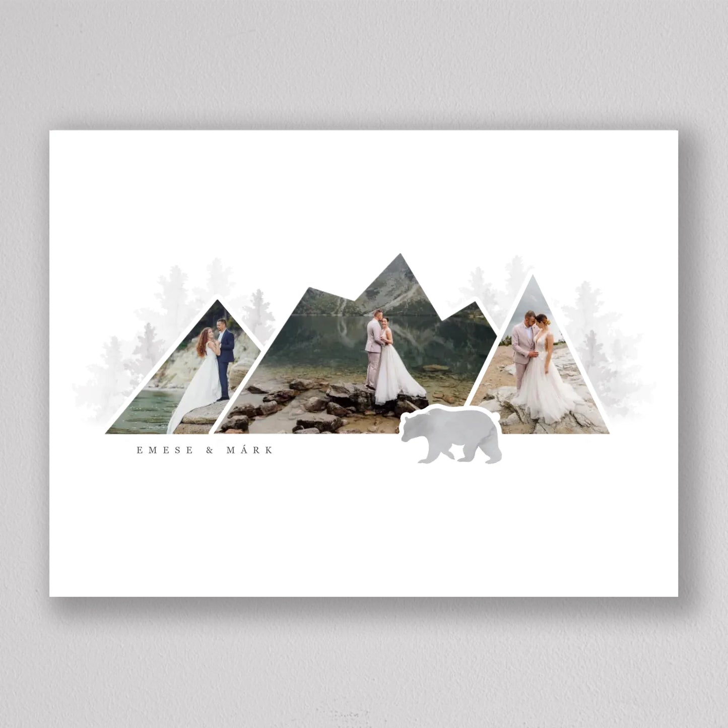 Hegy alakú fotó kollázs