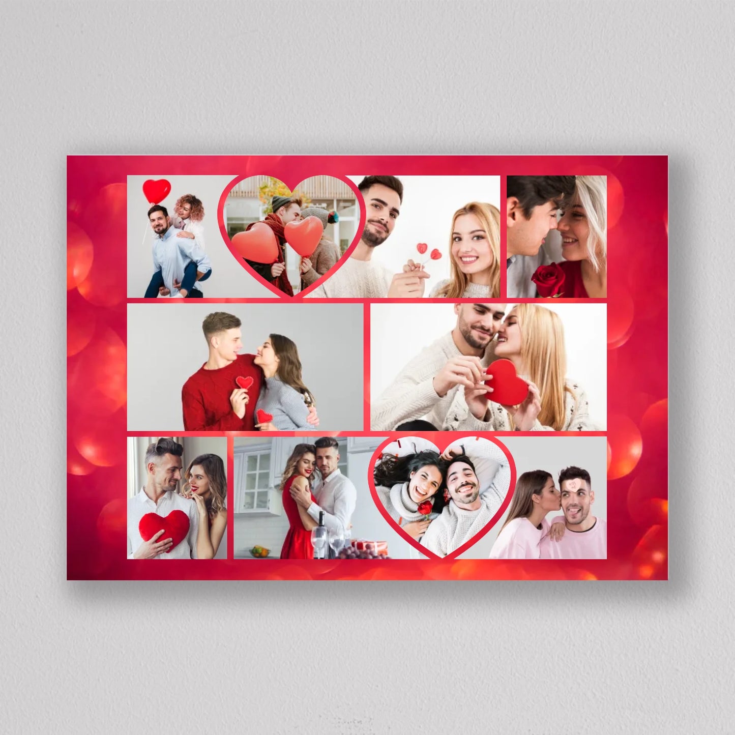 Valentin napi szerelmes fotókollázs