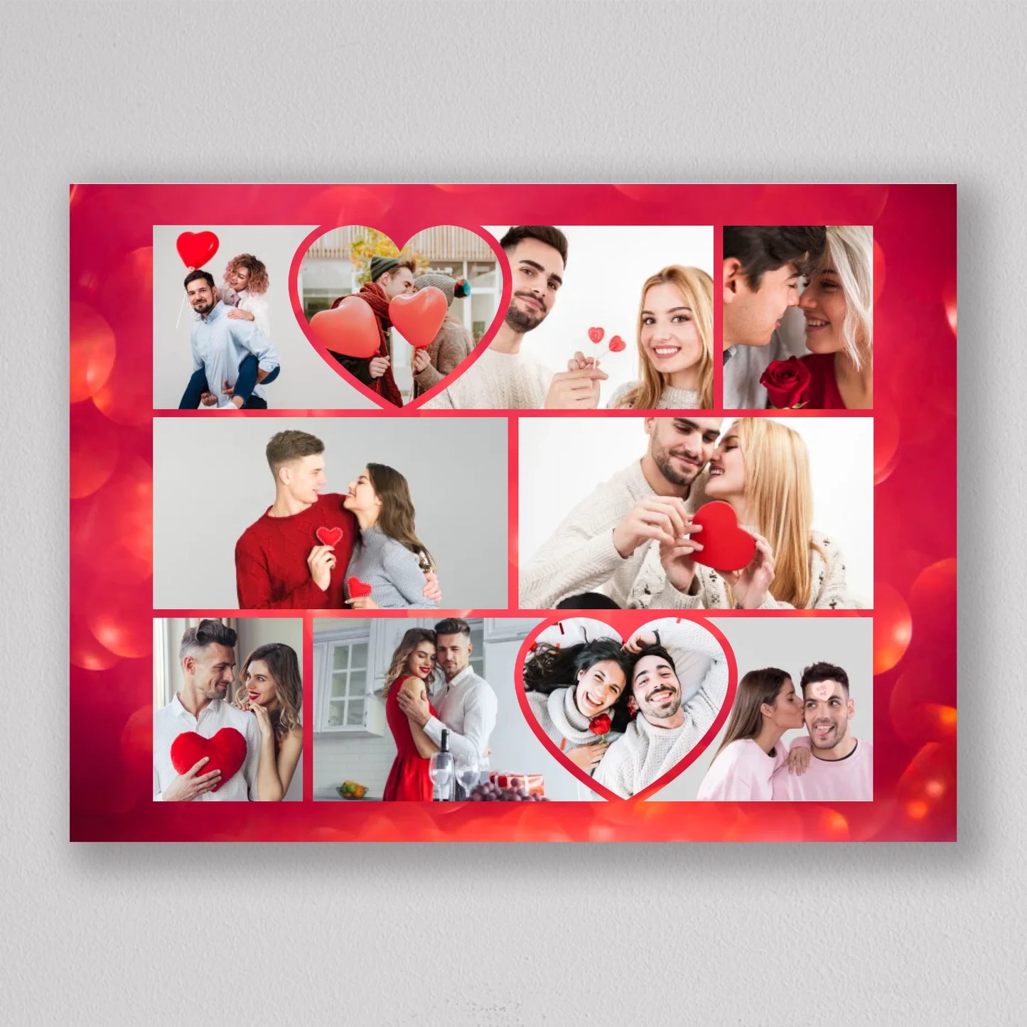 Valentin napi szerelmes fotókollázs