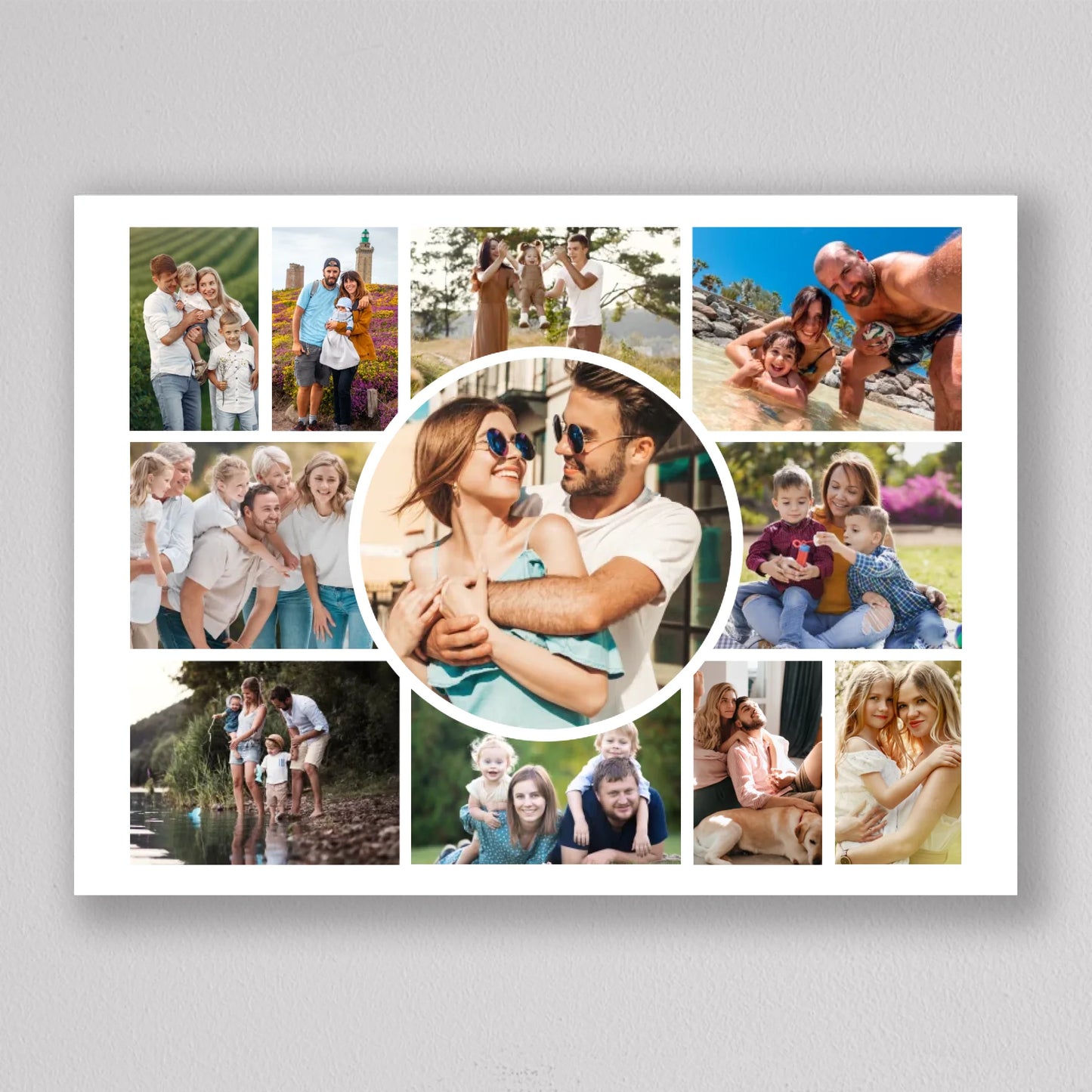 Egyedi Családi Fotókollázs - 11 Képpel