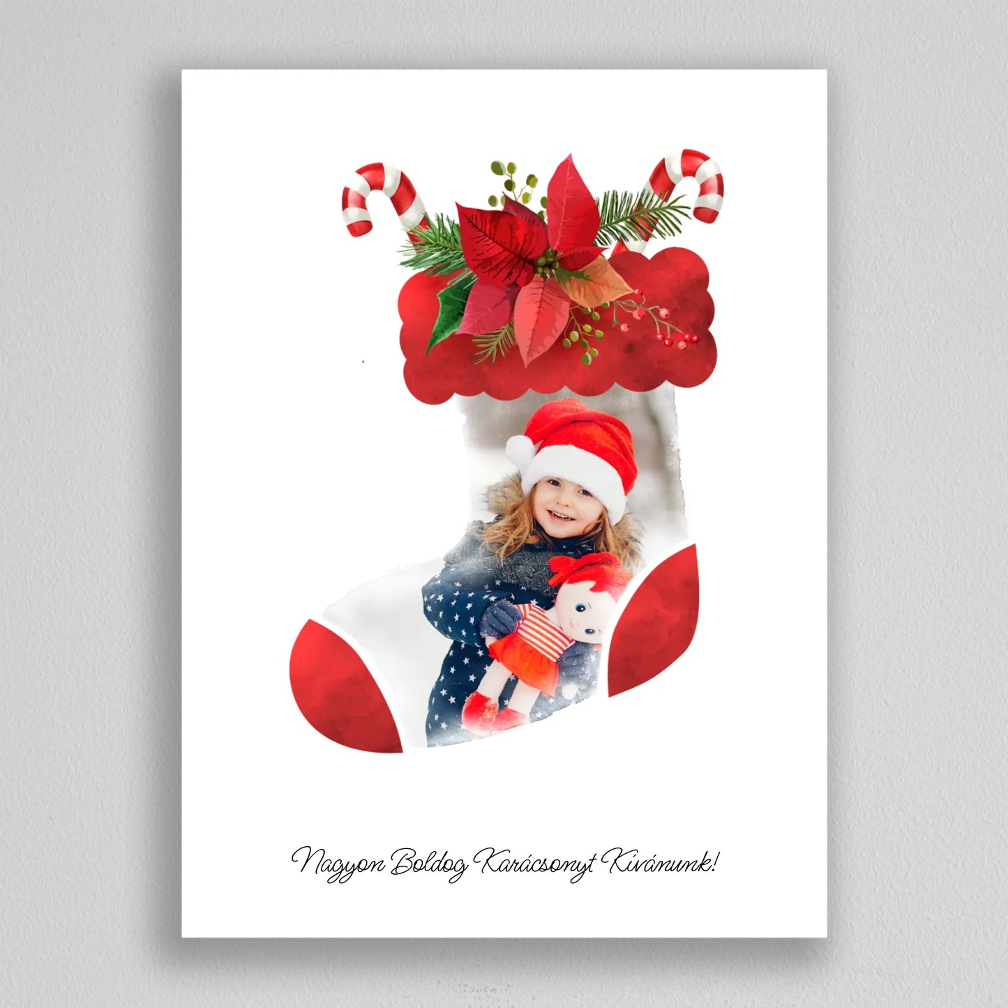 Mikuláscsizma Alakú Karácsonyi Fotó Kollázs #2