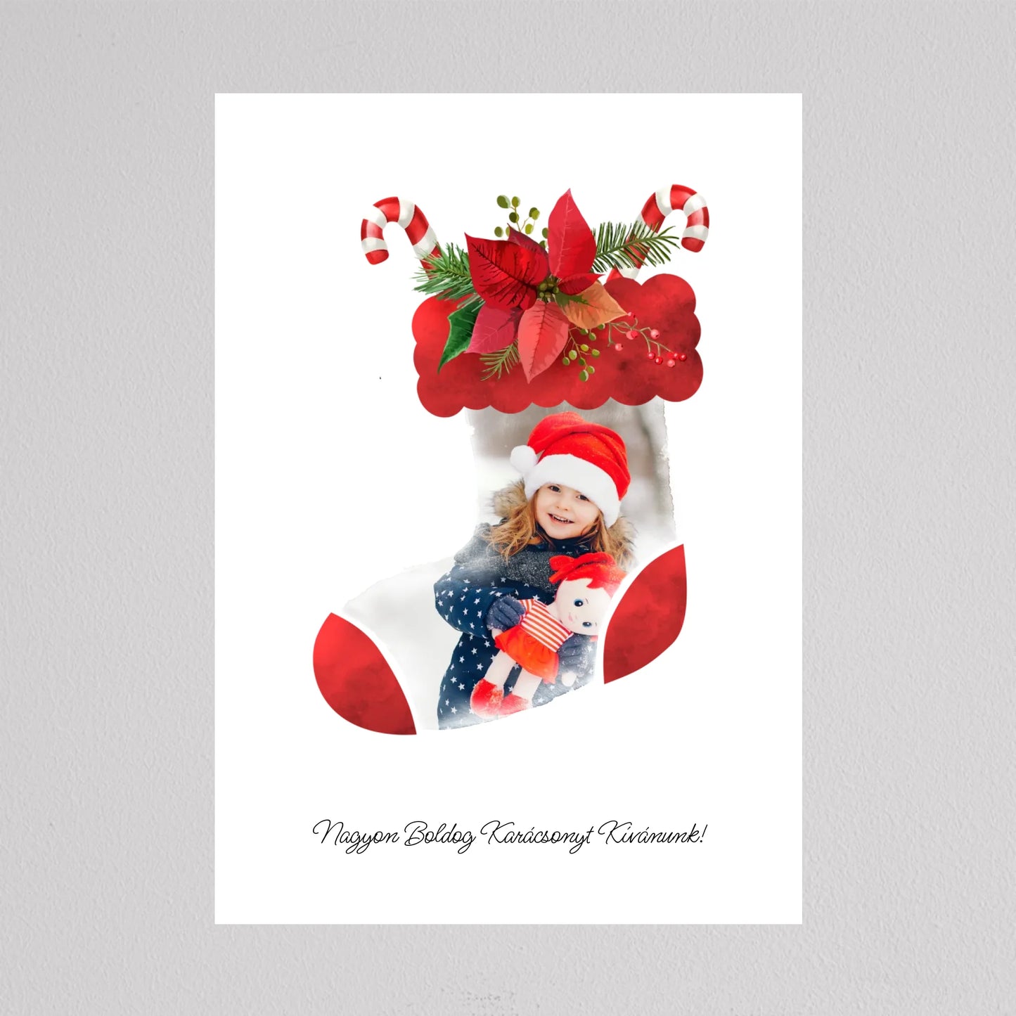 Mikuláscsizma Alakú Karácsonyi Fotó Kollázs #2