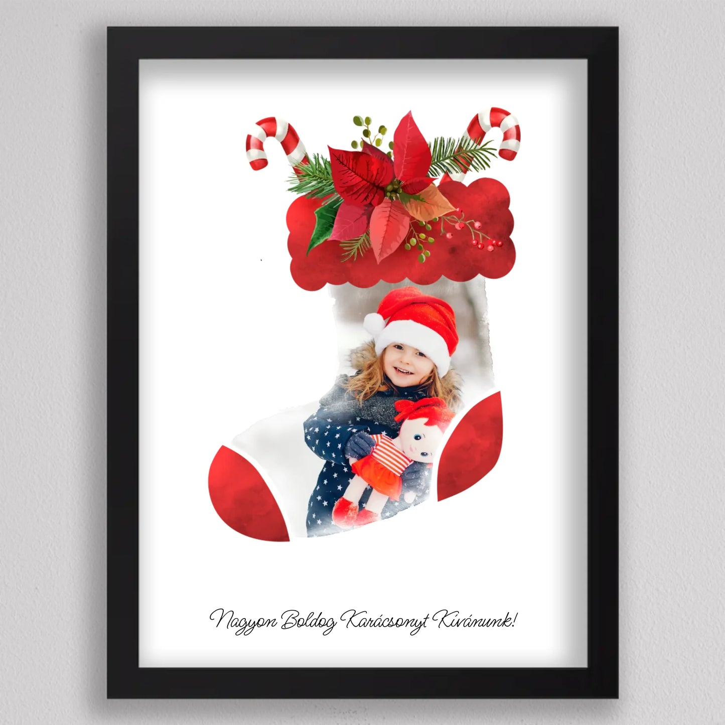 Mikuláscsizma Alakú Karácsonyi Fotó Kollázs #2