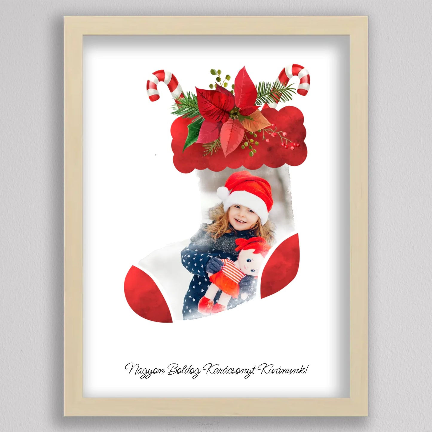 Mikuláscsizma Alakú Karácsonyi Fotó Kollázs #2