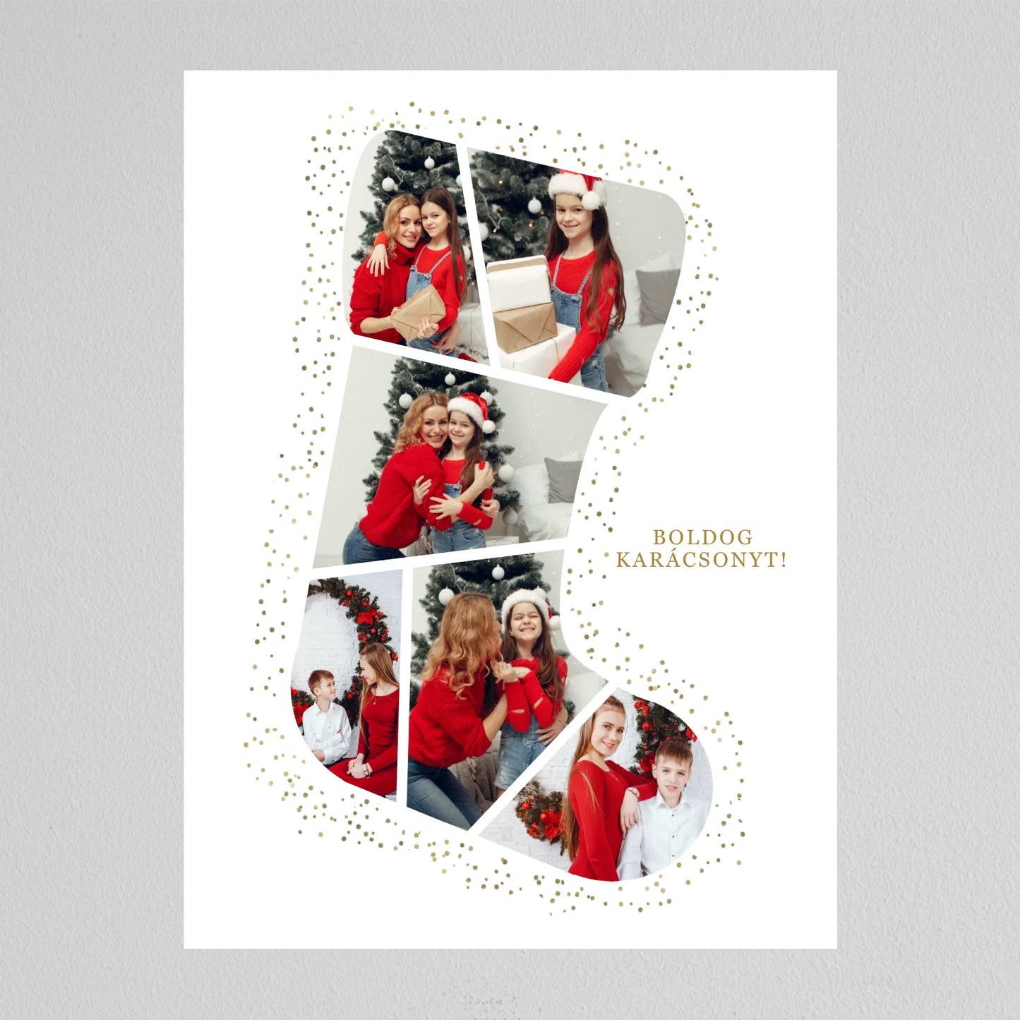 Mikuláscsizma Alakú Karácsonyi Fotó Kollázs #1