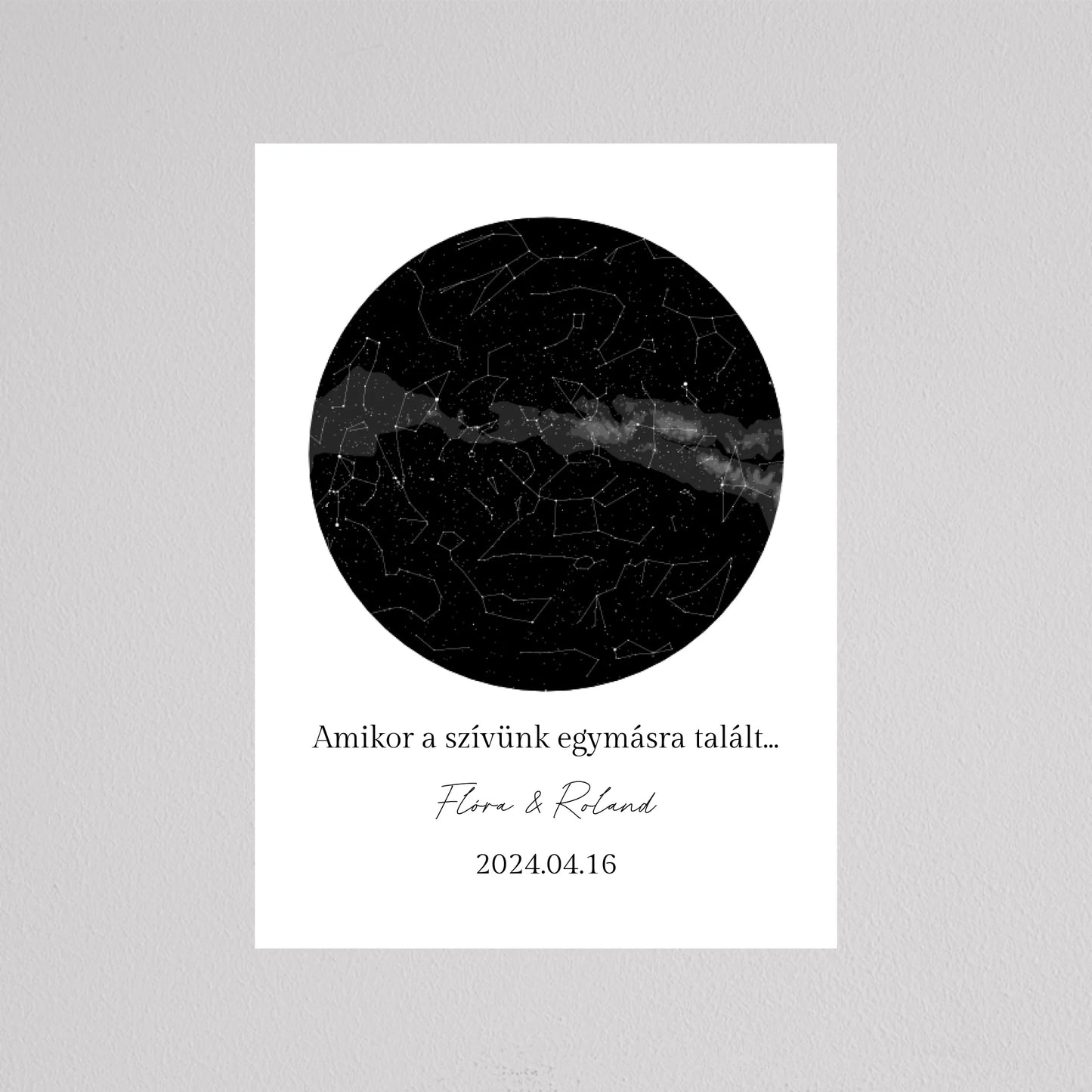 KÖR alakú csillagtérkép - többszínű