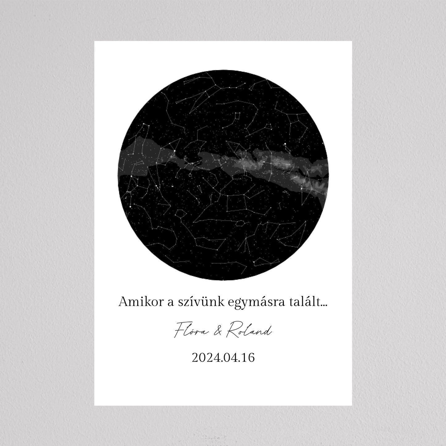 KÖR alakú csillagtérkép - többszínű