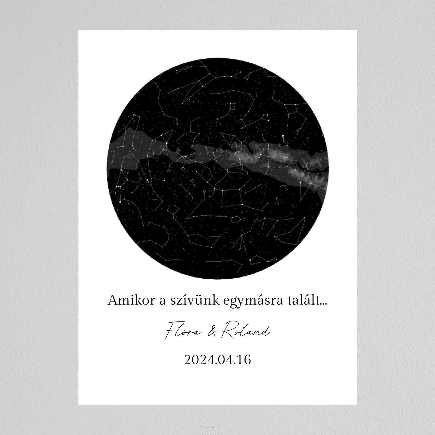 KÖR alakú csillagtérkép - többszínű