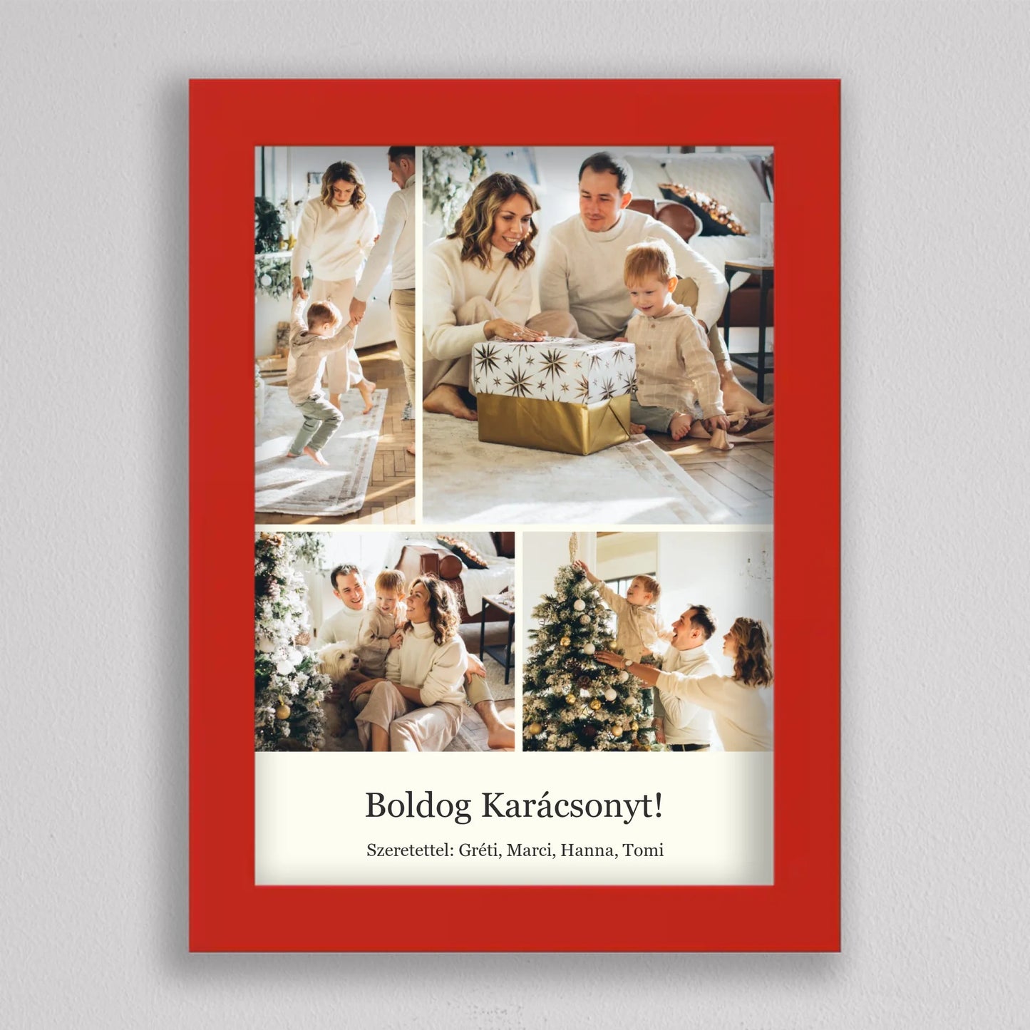 Karácsonyi Pillanatok – Egyedi 4 Képes Kollázs
