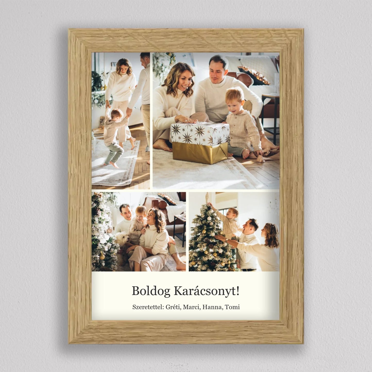 Karácsonyi Pillanatok – Egyedi 4 Képes Kollázs