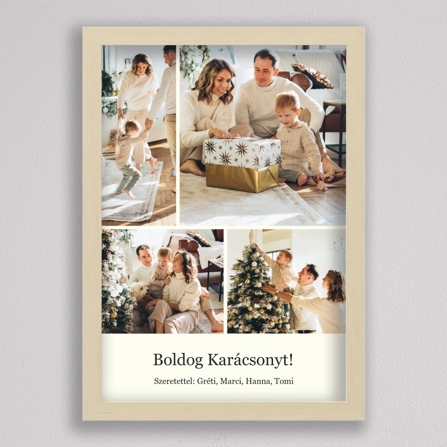Karácsonyi Pillanatok – Egyedi 4 Képes Kollázs
