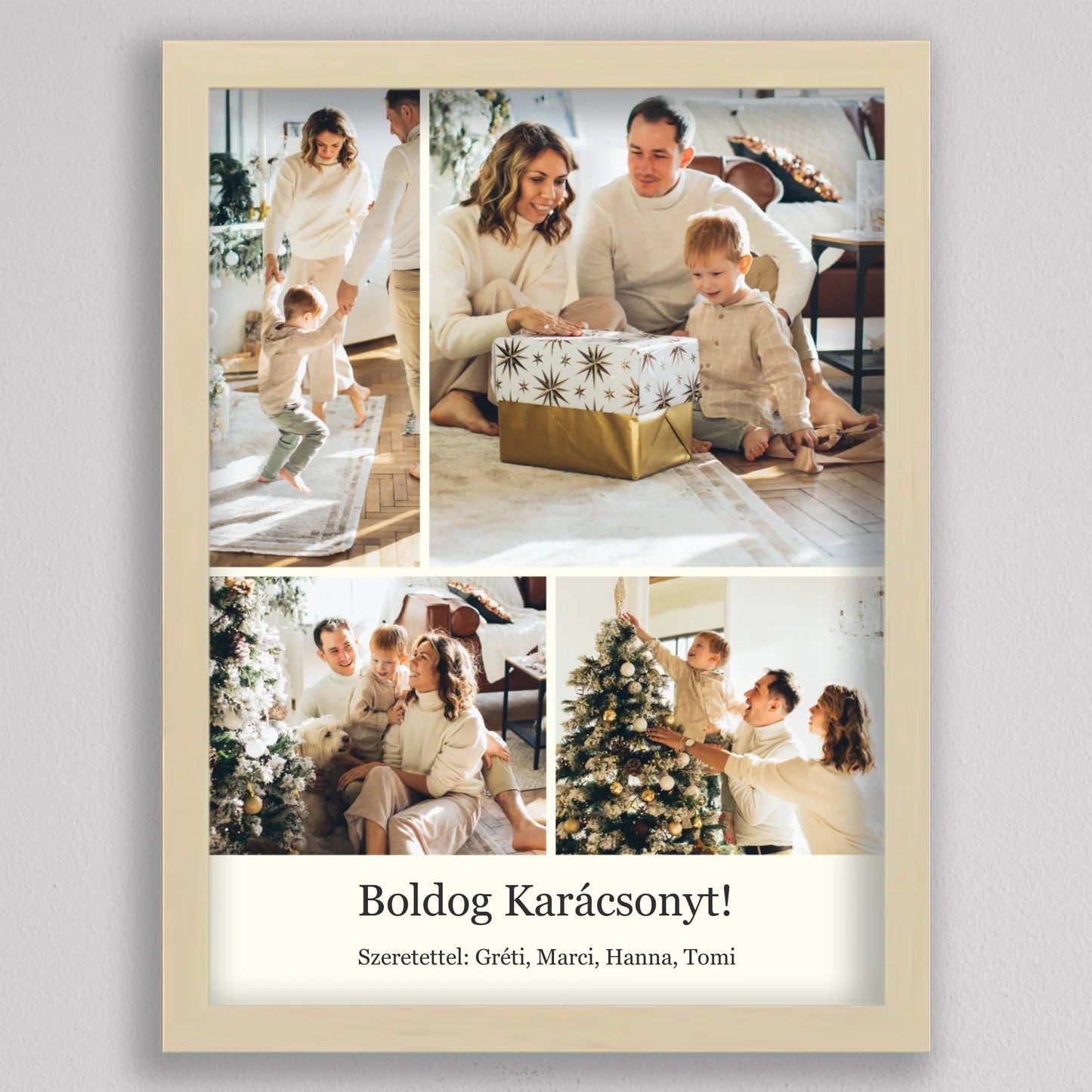 Karácsonyi Pillanatok – Egyedi 4 Képes Kollázs