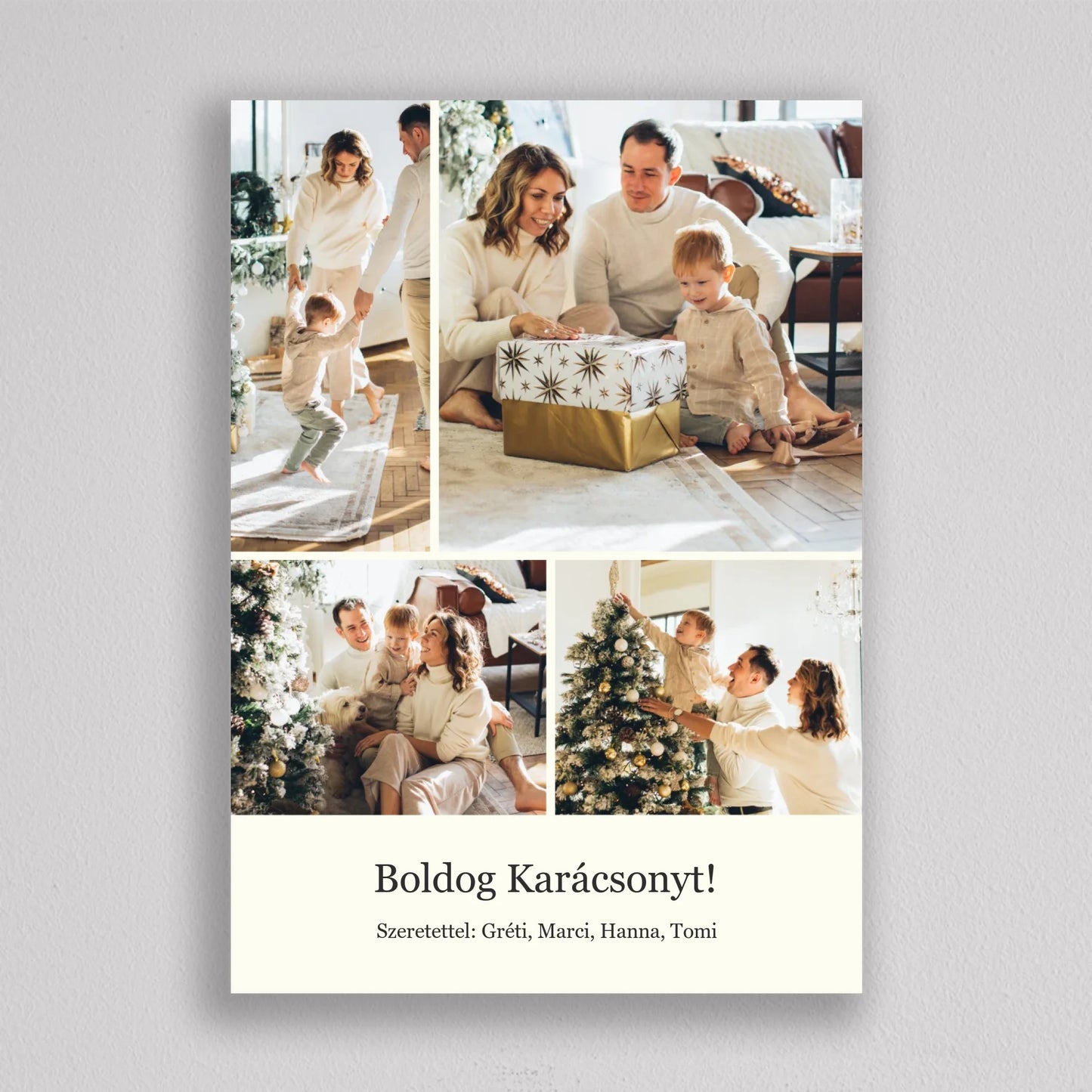 Karácsonyi Pillanatok – Egyedi 4 Képes Kollázs