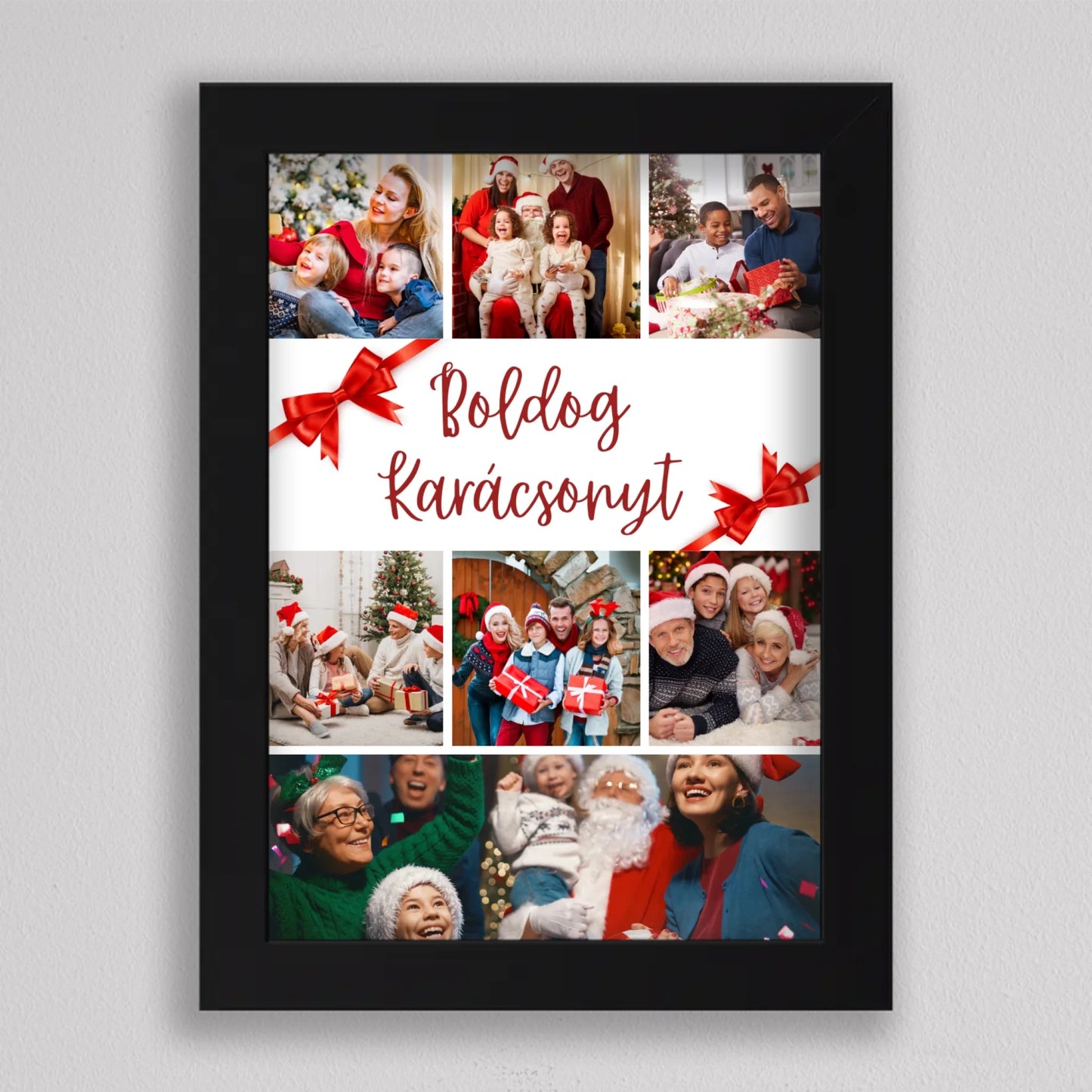 Karácsonyi Pillanatok – Egyedi 7 Képes Kollázs