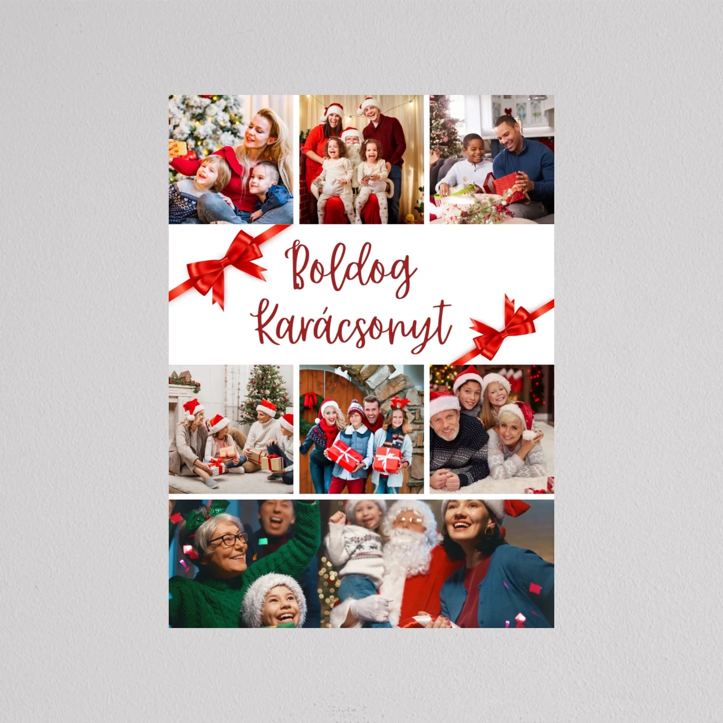 Karácsonyi Pillanatok – Egyedi 7 Képes Kollázs