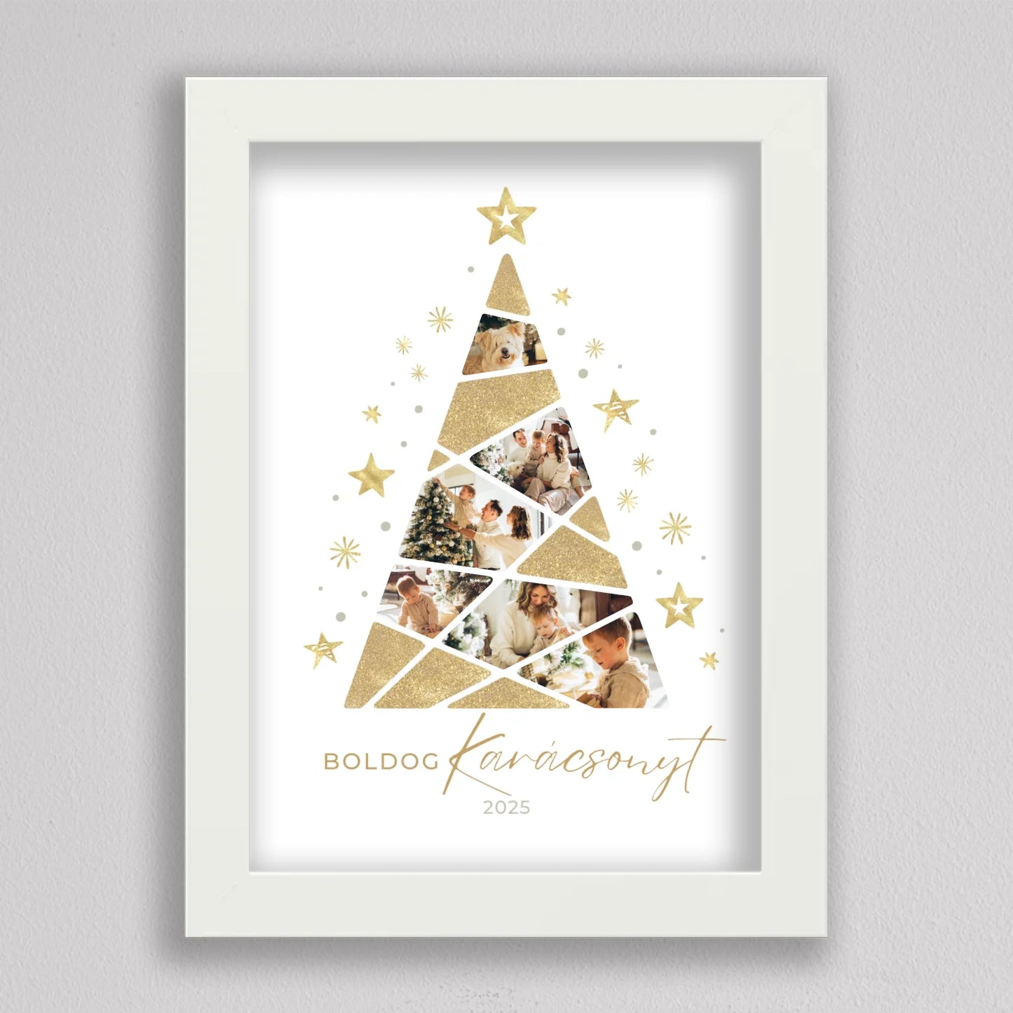 Karácsonyfa alakú fotó kollázs #4