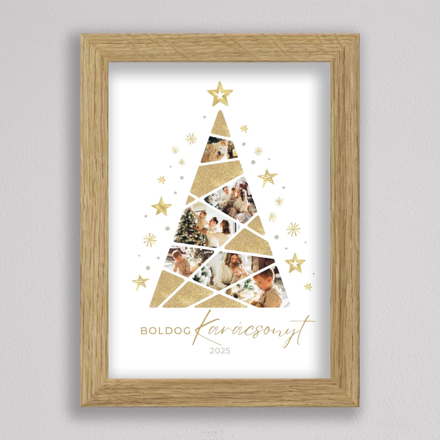 Karácsonyfa alakú fotó kollázs #4