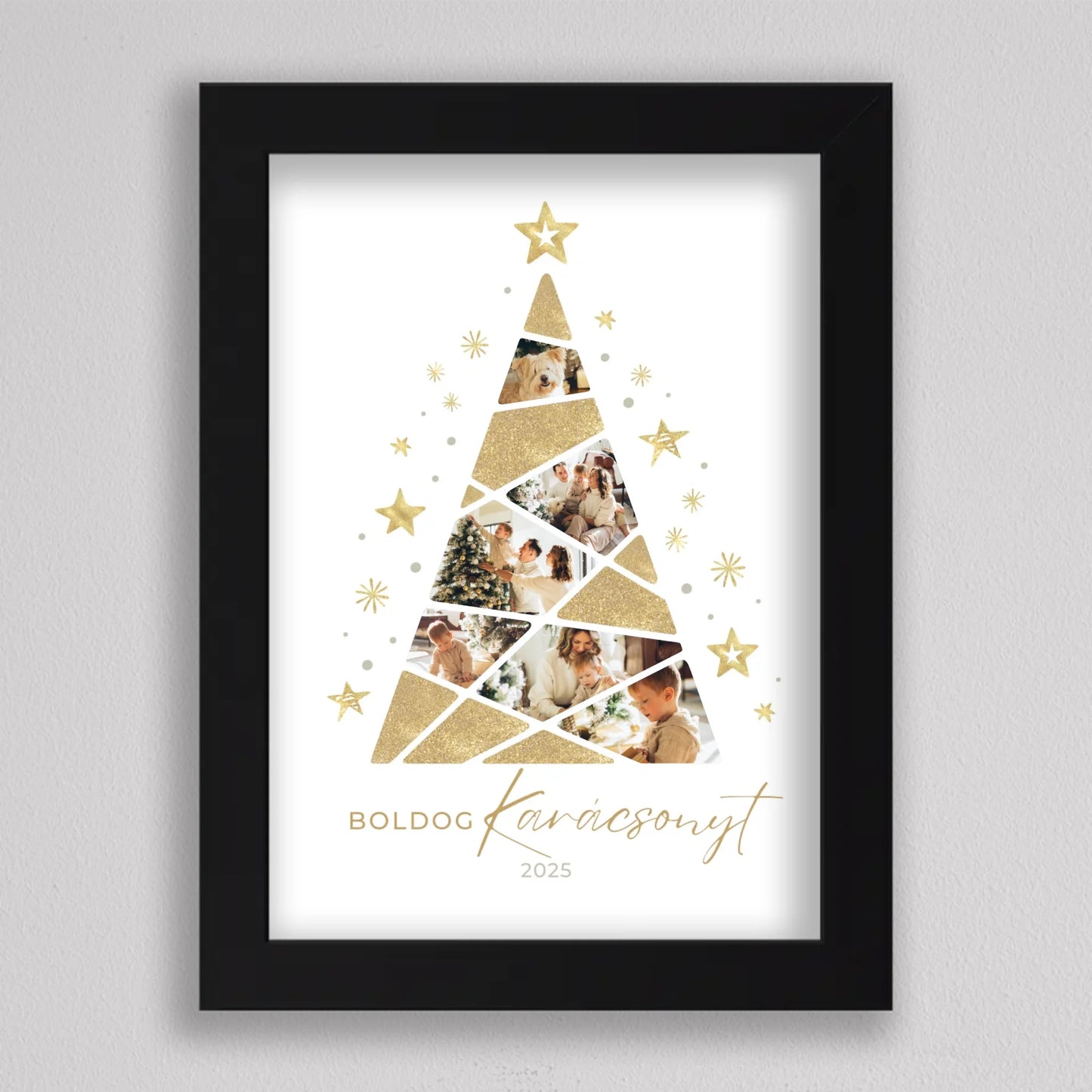 Karácsonyfa alakú fotó kollázs #4