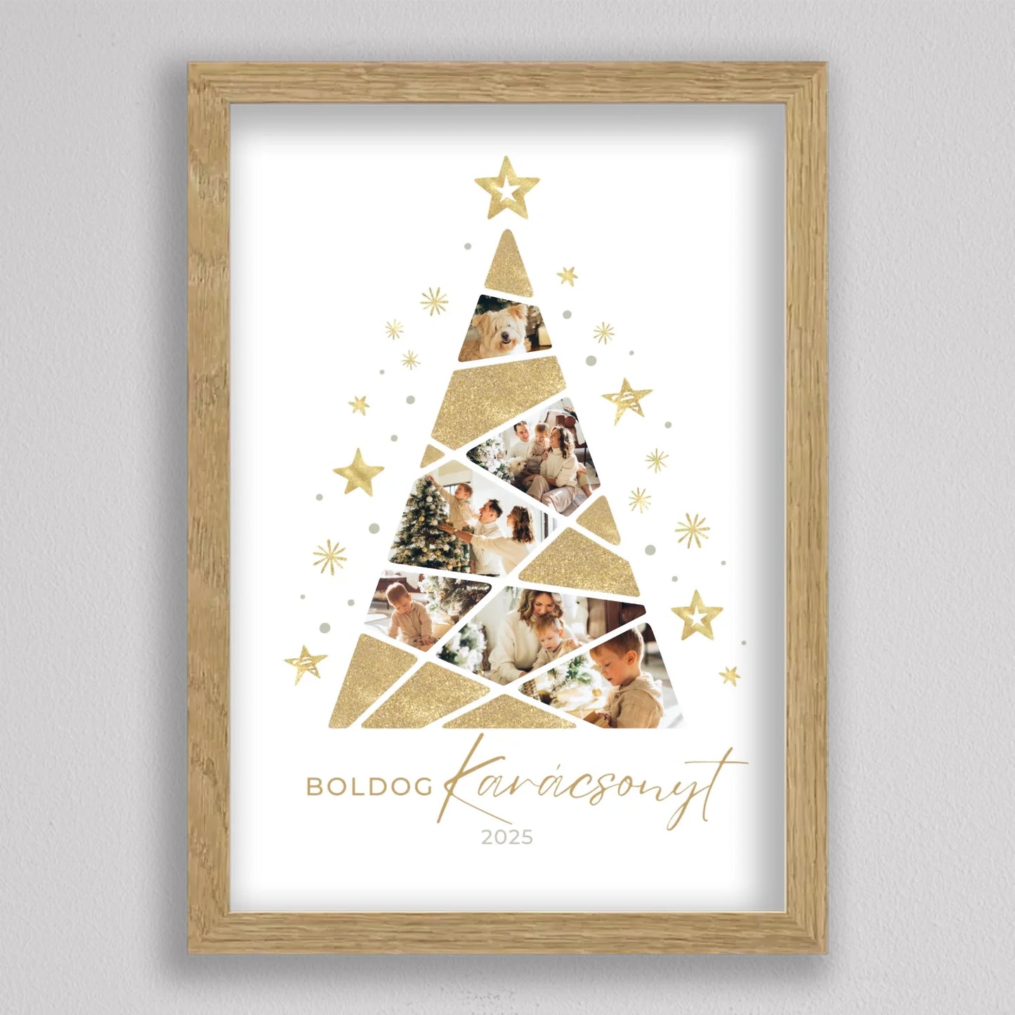 Karácsonyfa alakú fotó kollázs #4