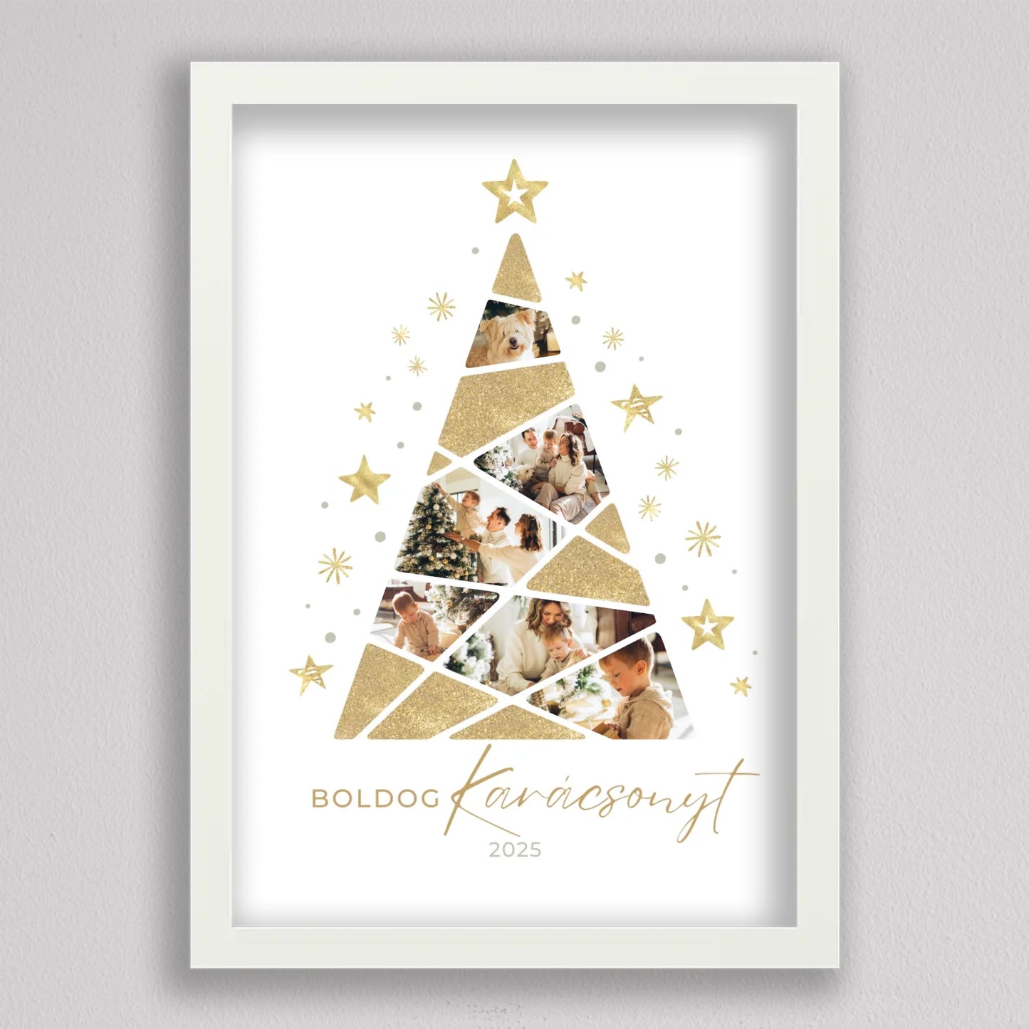 Karácsonyfa alakú fotó kollázs #4