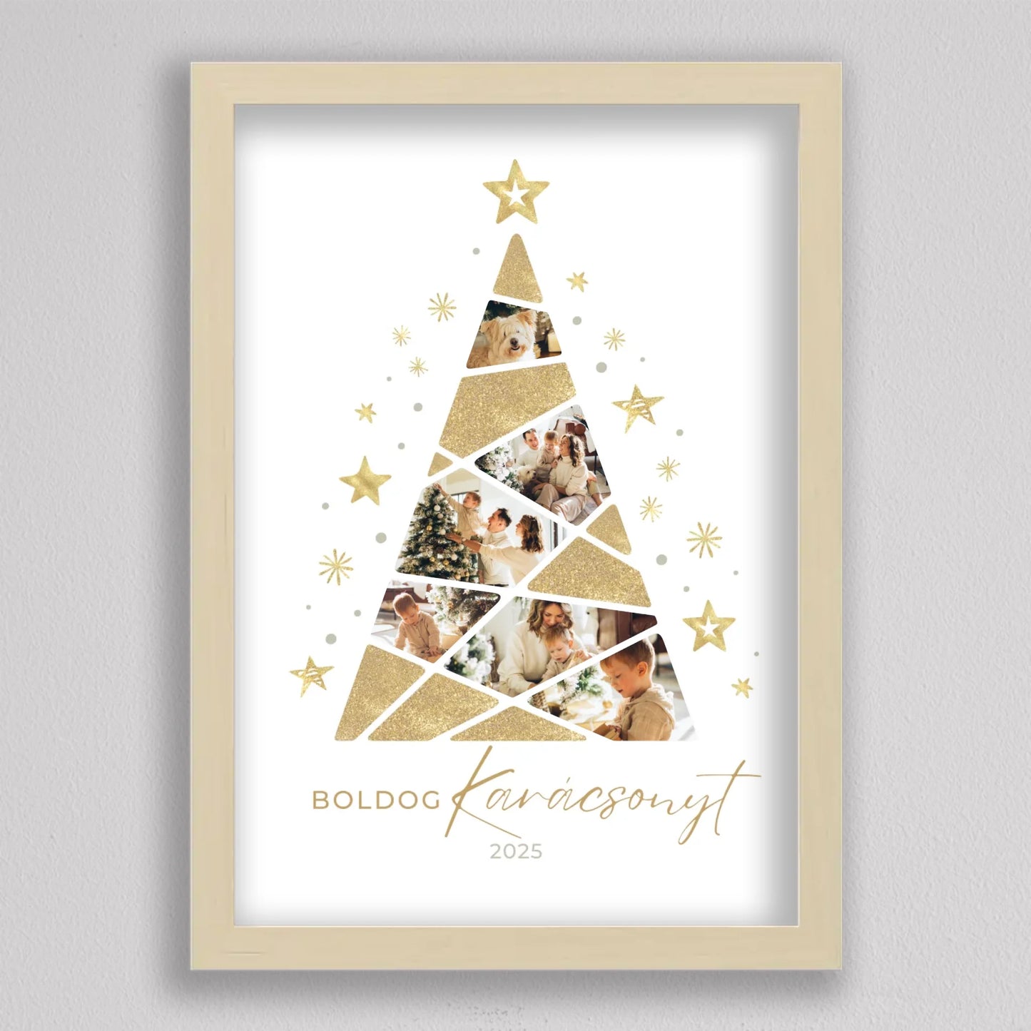 Karácsonyfa alakú fotó kollázs #4