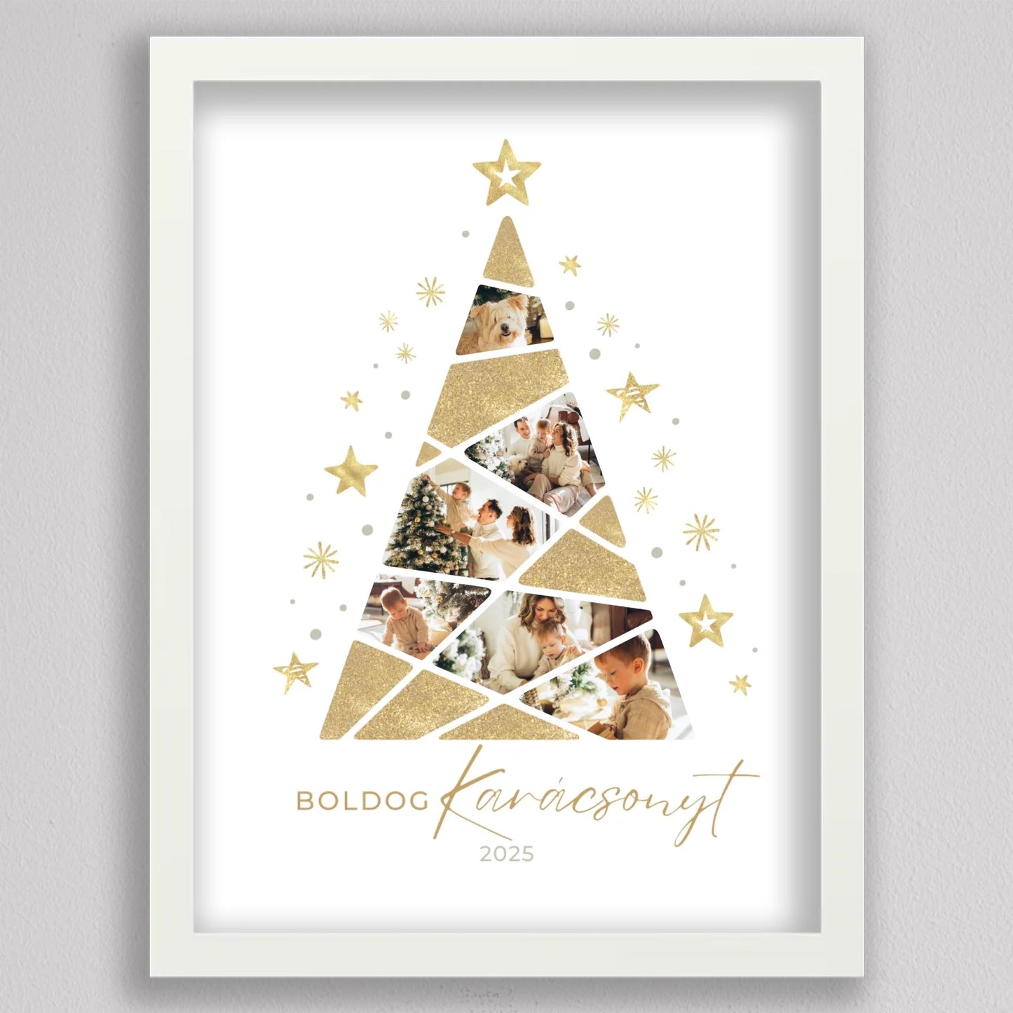 Karácsonyfa alakú fotó kollázs #4