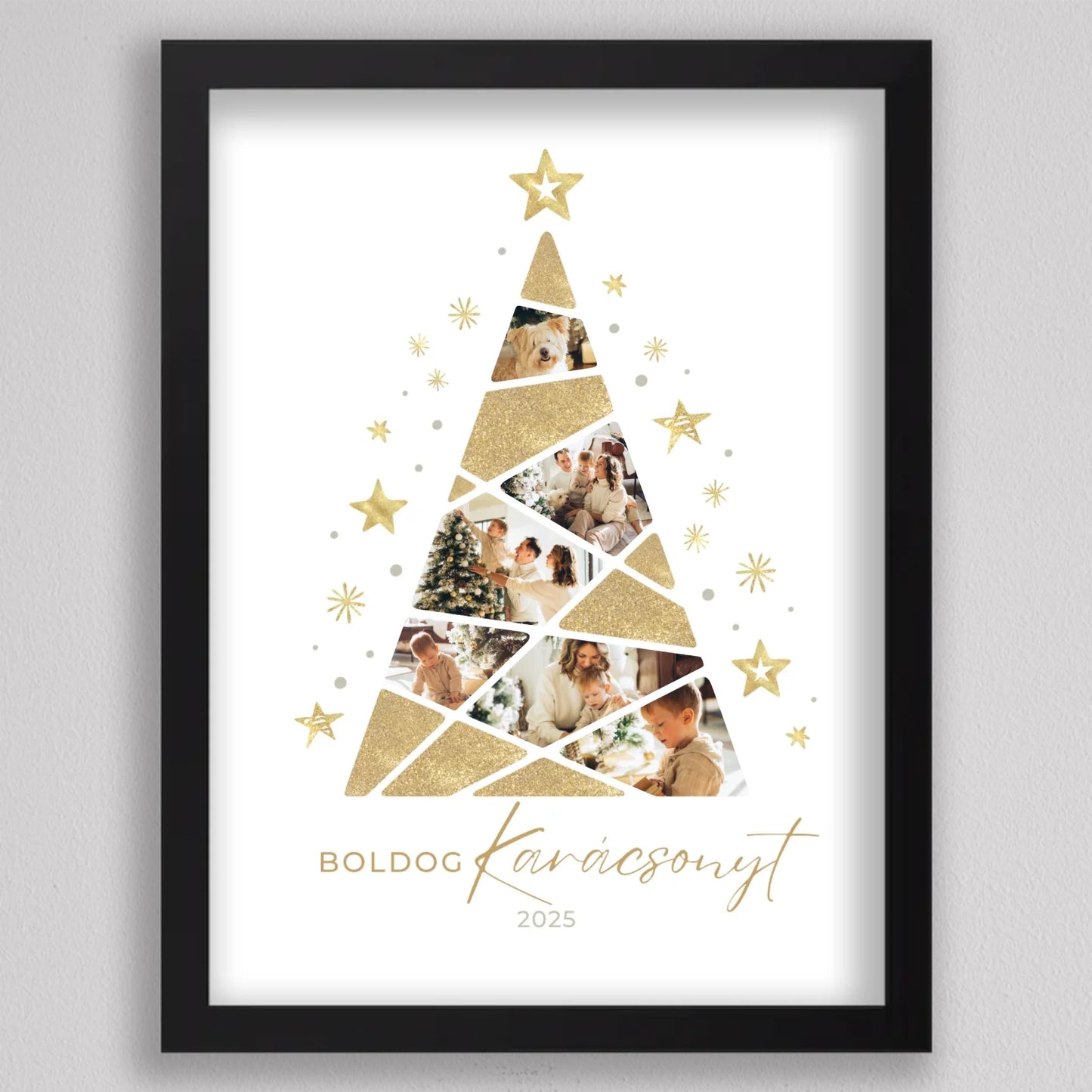 Karácsonyfa alakú fotó kollázs #4