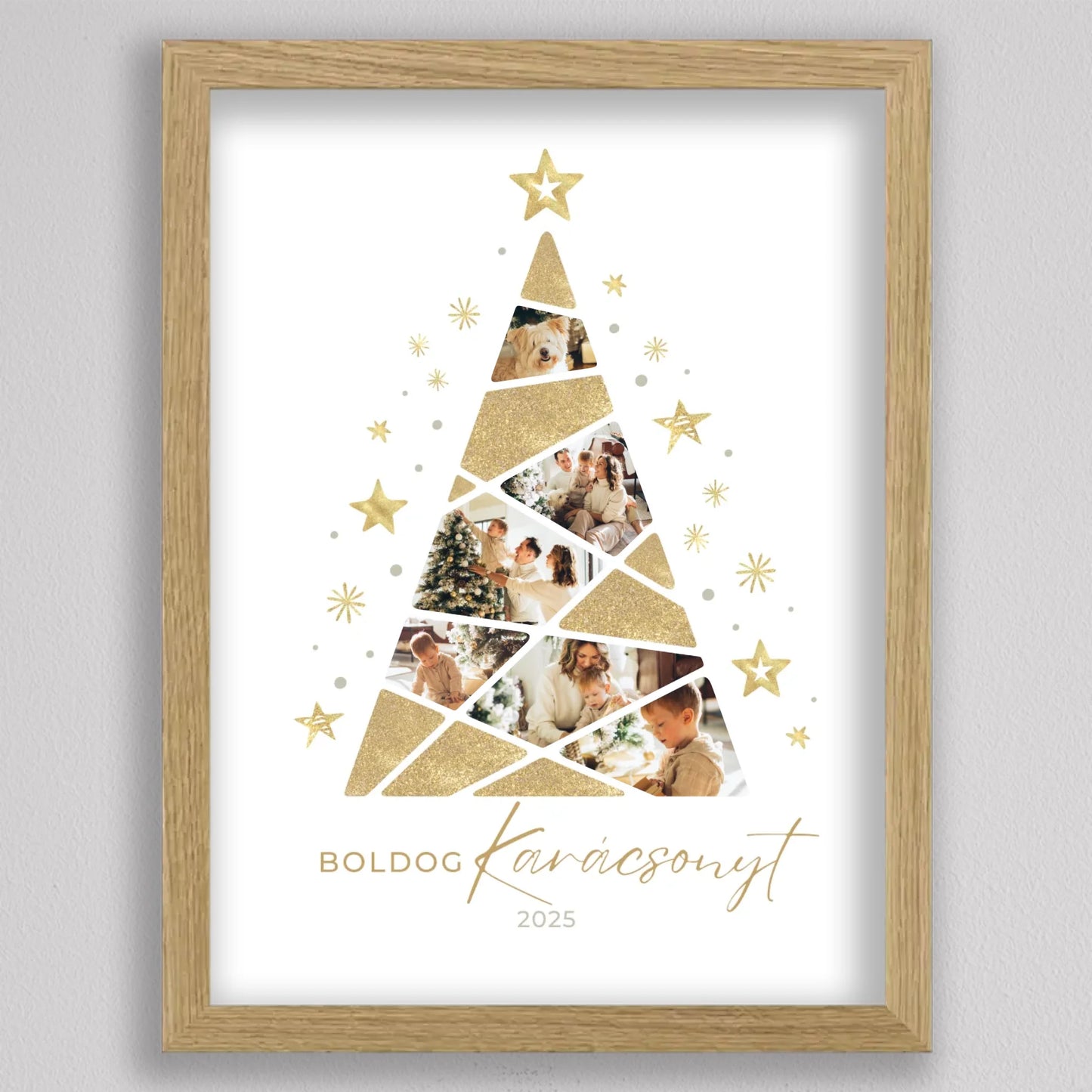 Karácsonyfa alakú fotó kollázs #4