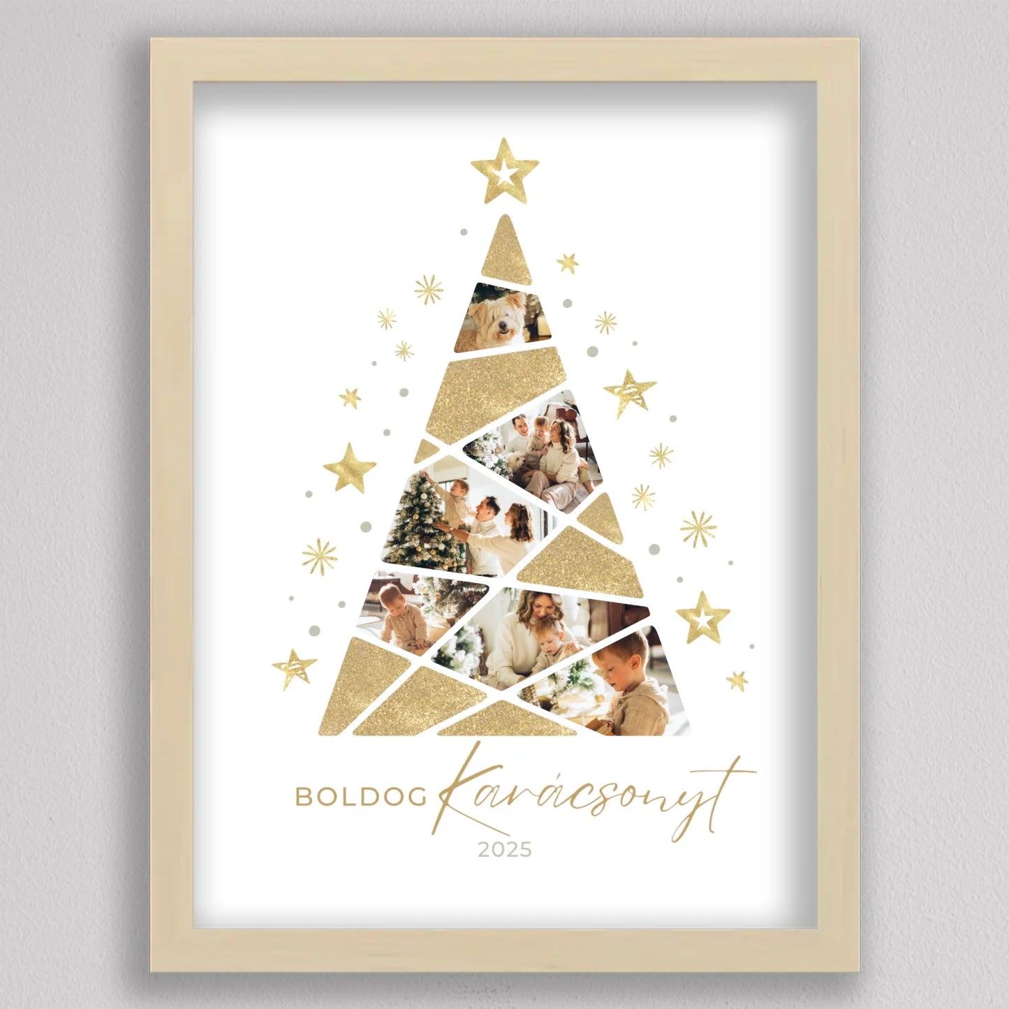 Karácsonyfa alakú fotó kollázs #4