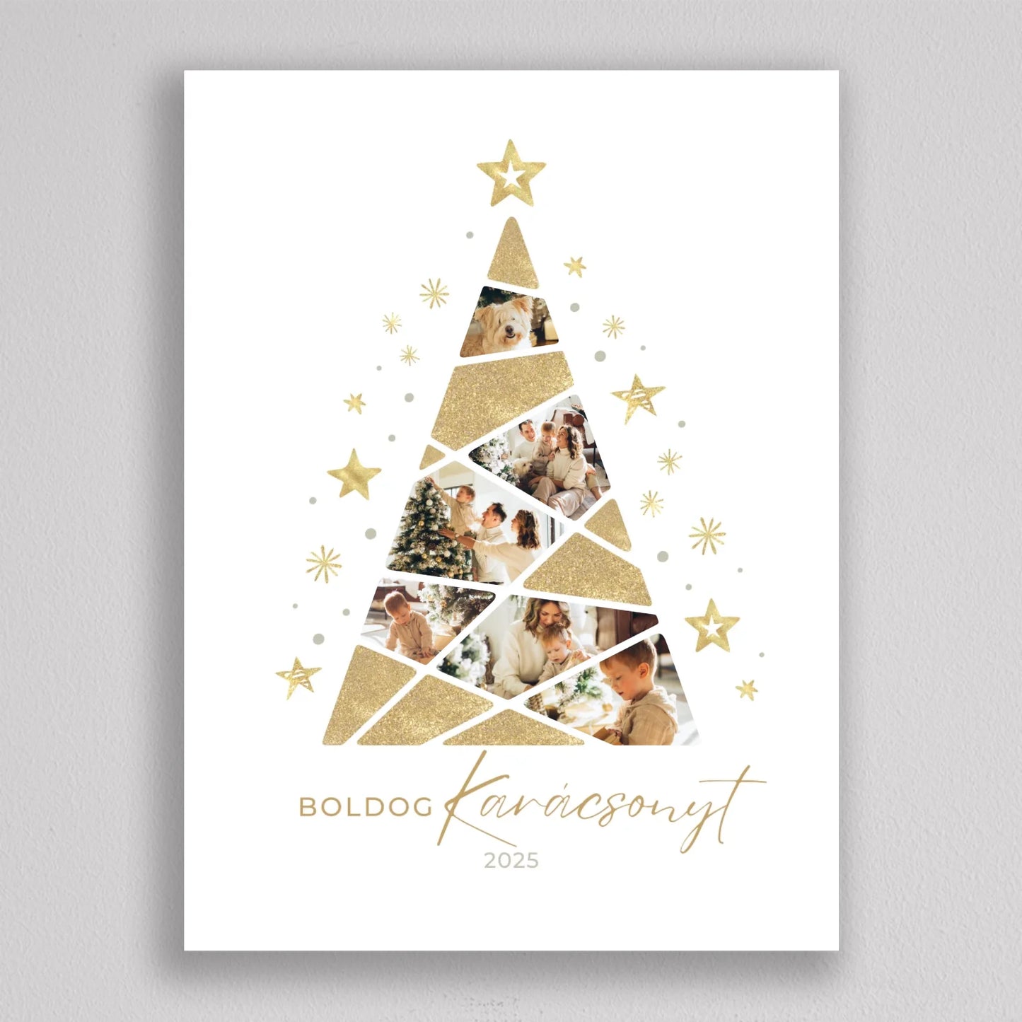 Karácsonyfa alakú fotó kollázs #4