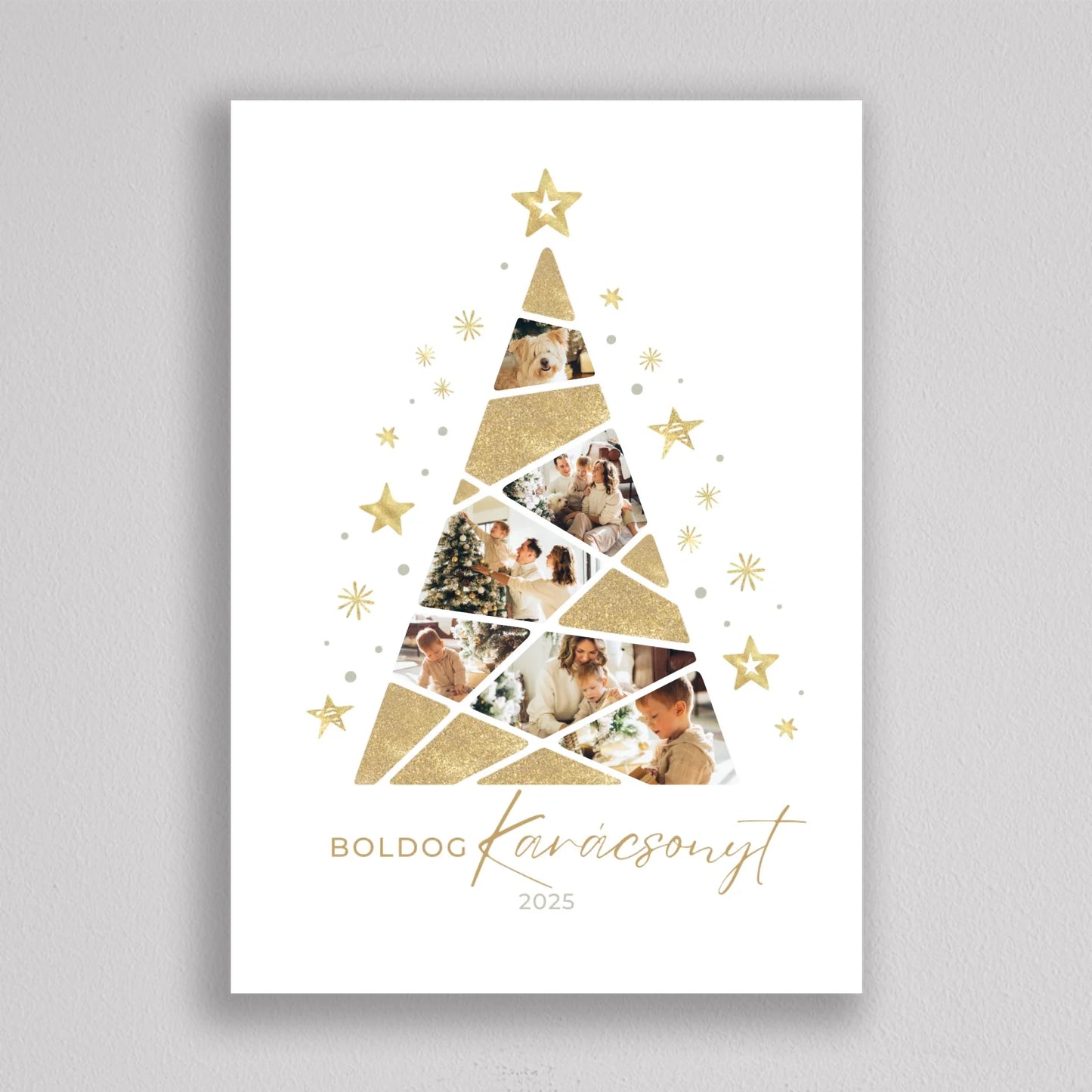 Karácsonyfa alakú fotó kollázs #4