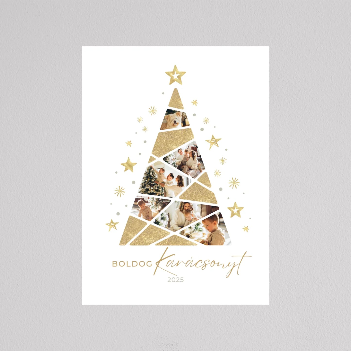 Karácsonyfa alakú fotó kollázs #4