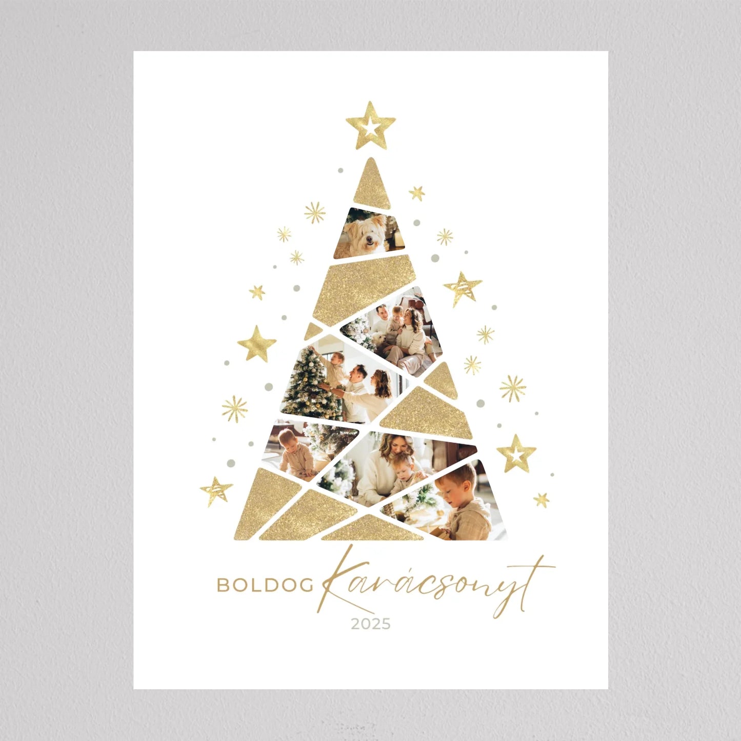 Karácsonyfa alakú fotó kollázs #4