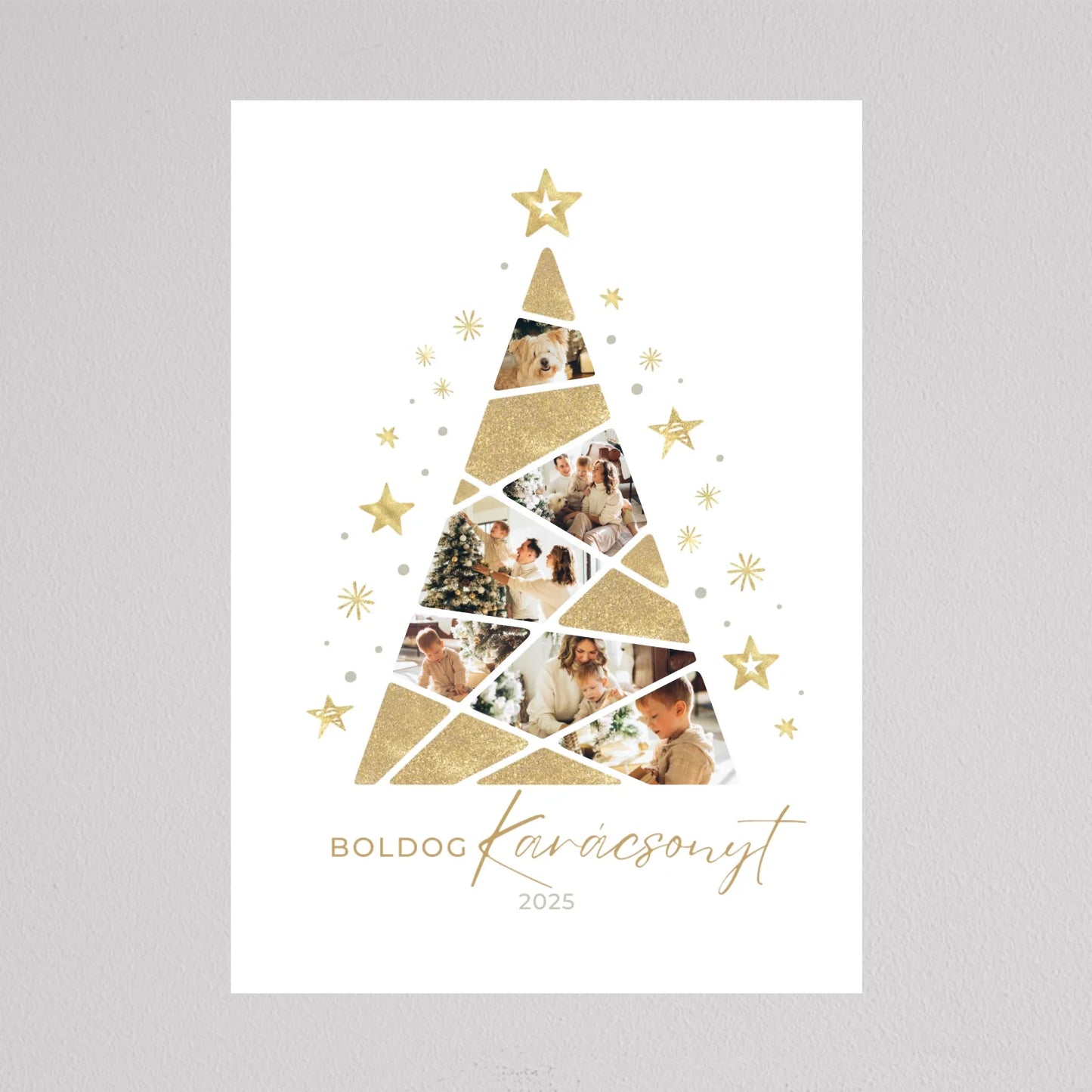 Karácsonyfa alakú fotó kollázs #4