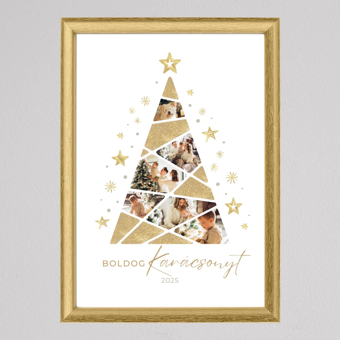 Karácsonyfa alakú fotó kollázs #4