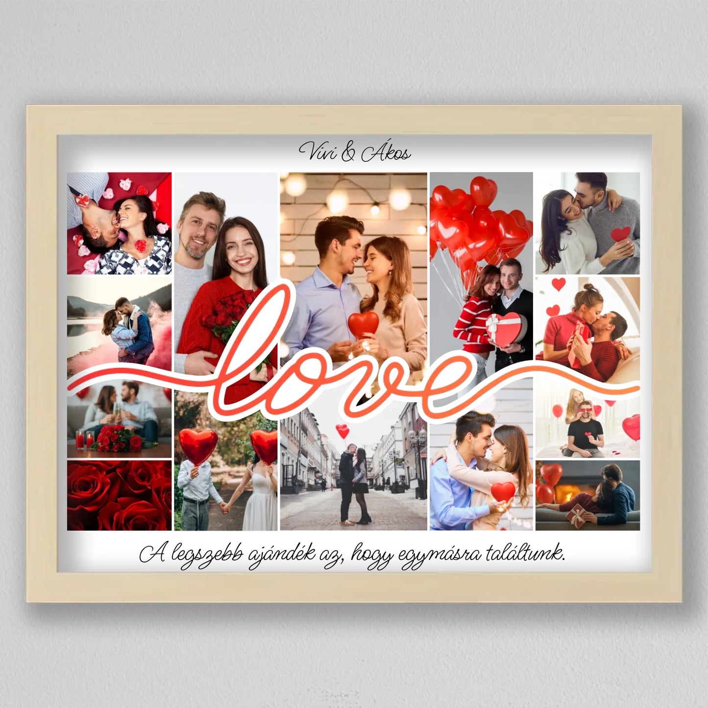 Love Story – Személyre Szabható Valentin-napi Fotókollázs